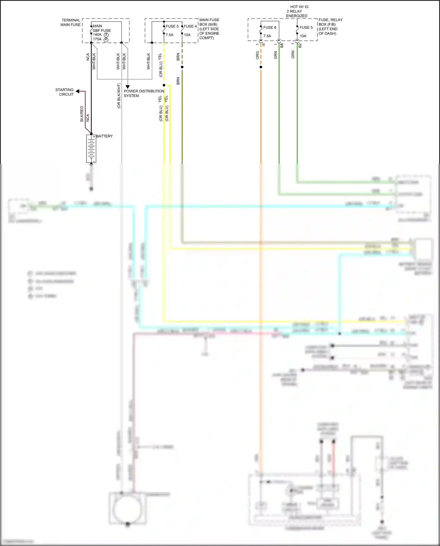 Wiring diagram combination meter for Subaru Outback BT facelift (2022-2024) (2 of 40)