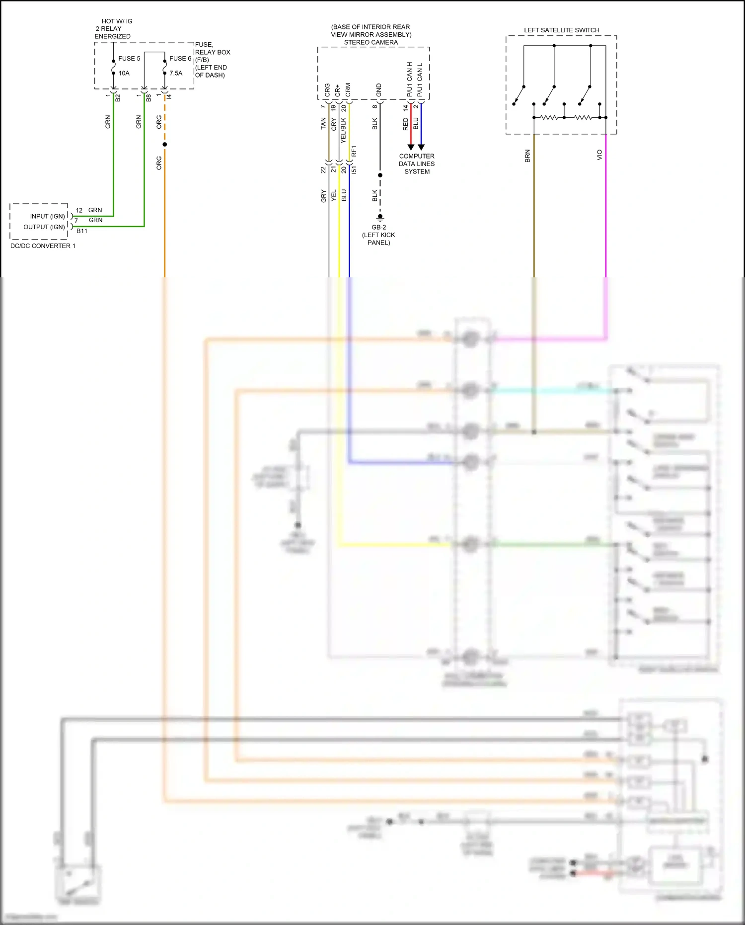 Wiring diagram combination meter for Subaru Outback BT facelift (2022-2024) (3 of 40)