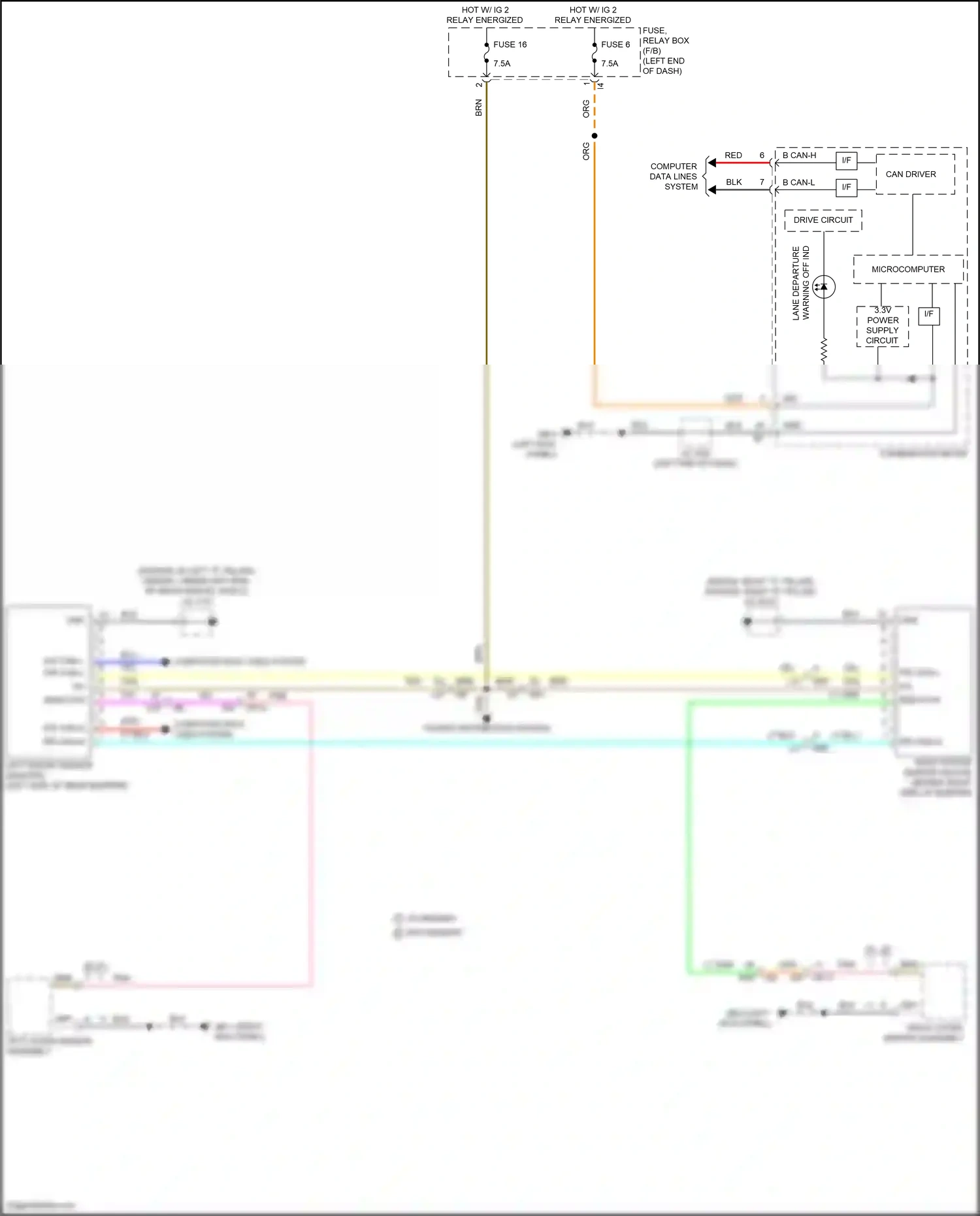 Wiring diagram combination meter for Subaru Outback BT facelift (2022-2024) (29 of 40)