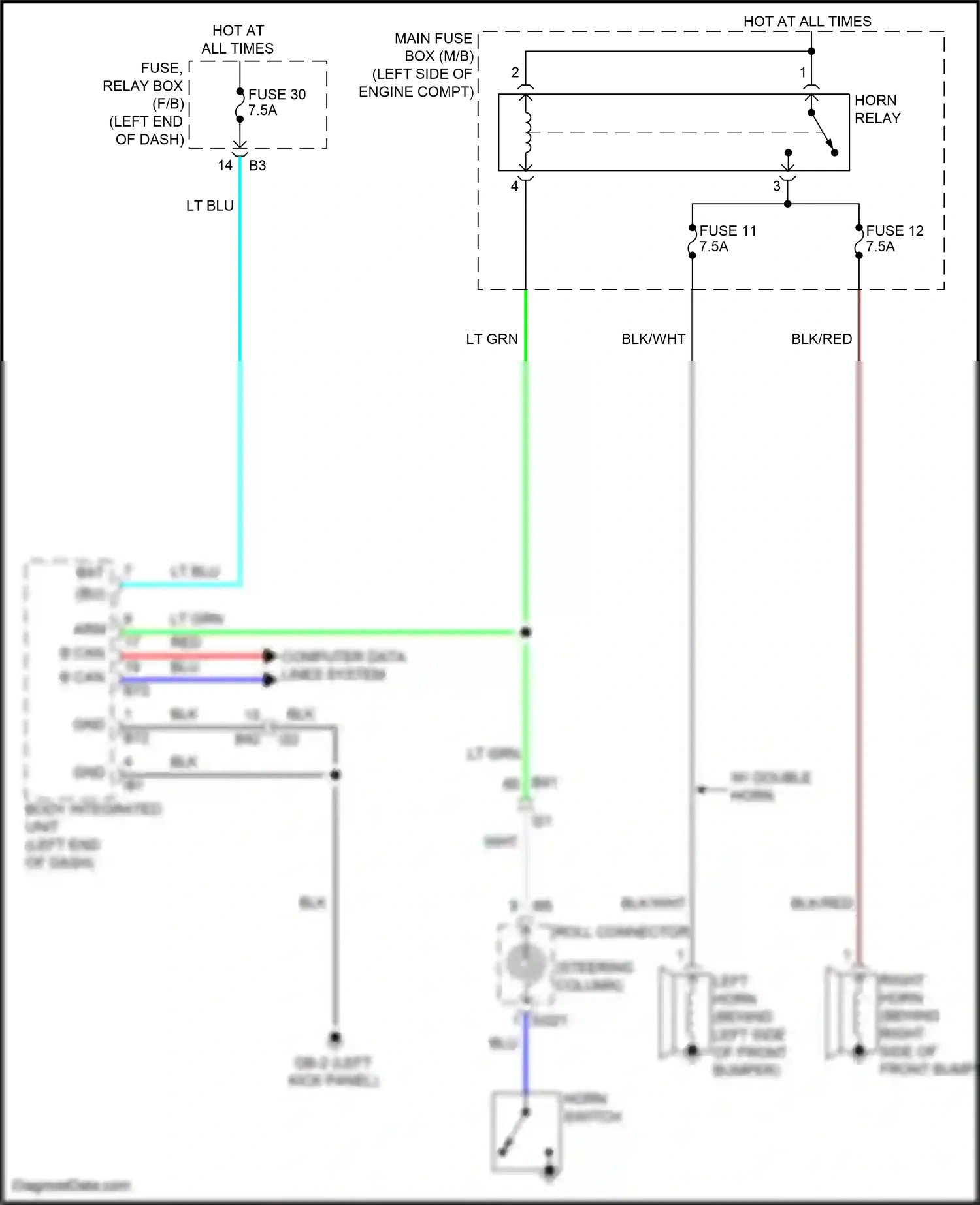 Wiring diagram computer data lines system for Subaru Outback BT facelift (2022-2024) (78 of 90)