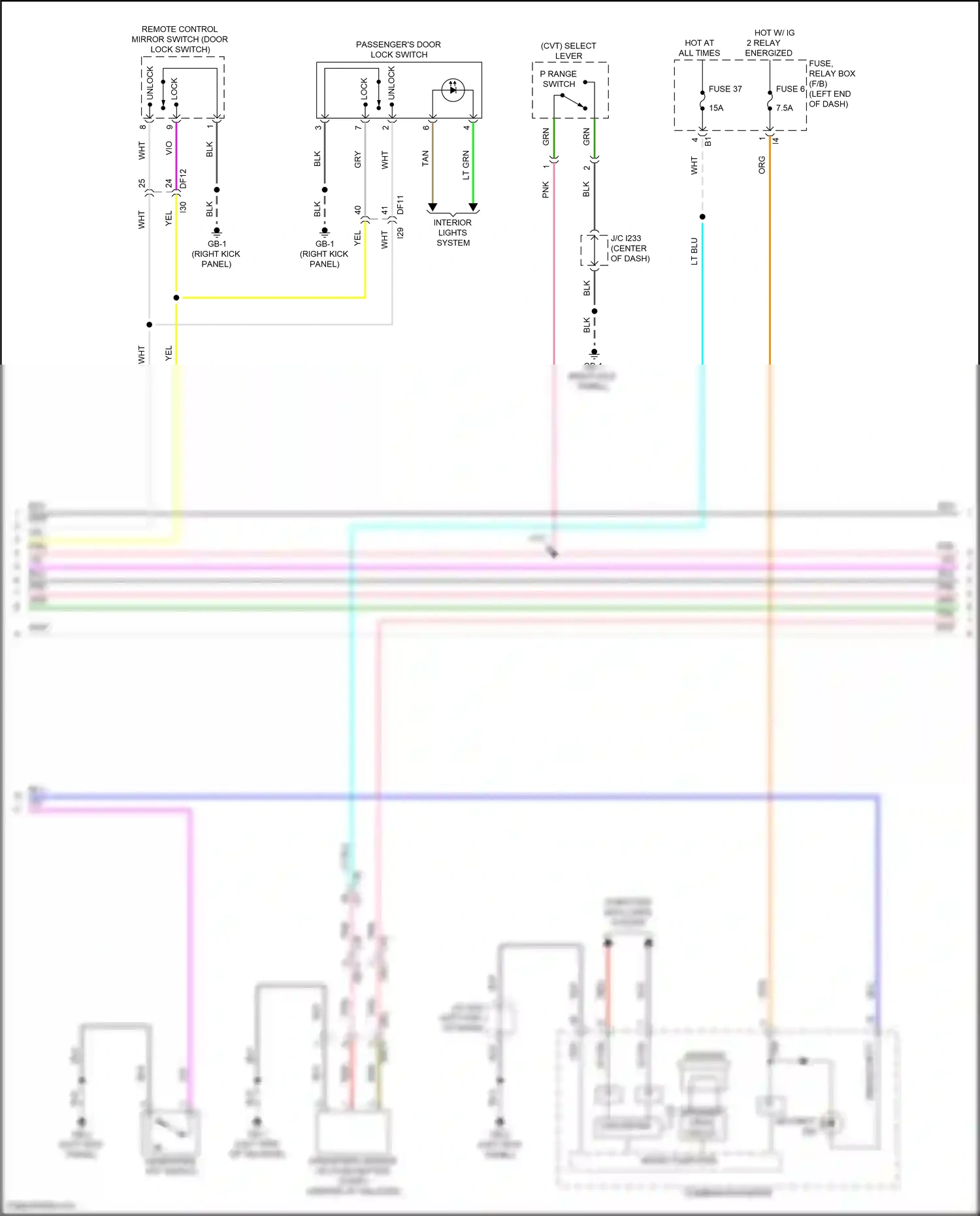 Wiring diagram computer data lines system for Subaru Outback BT facelift (2022-2024) (26 of 90)