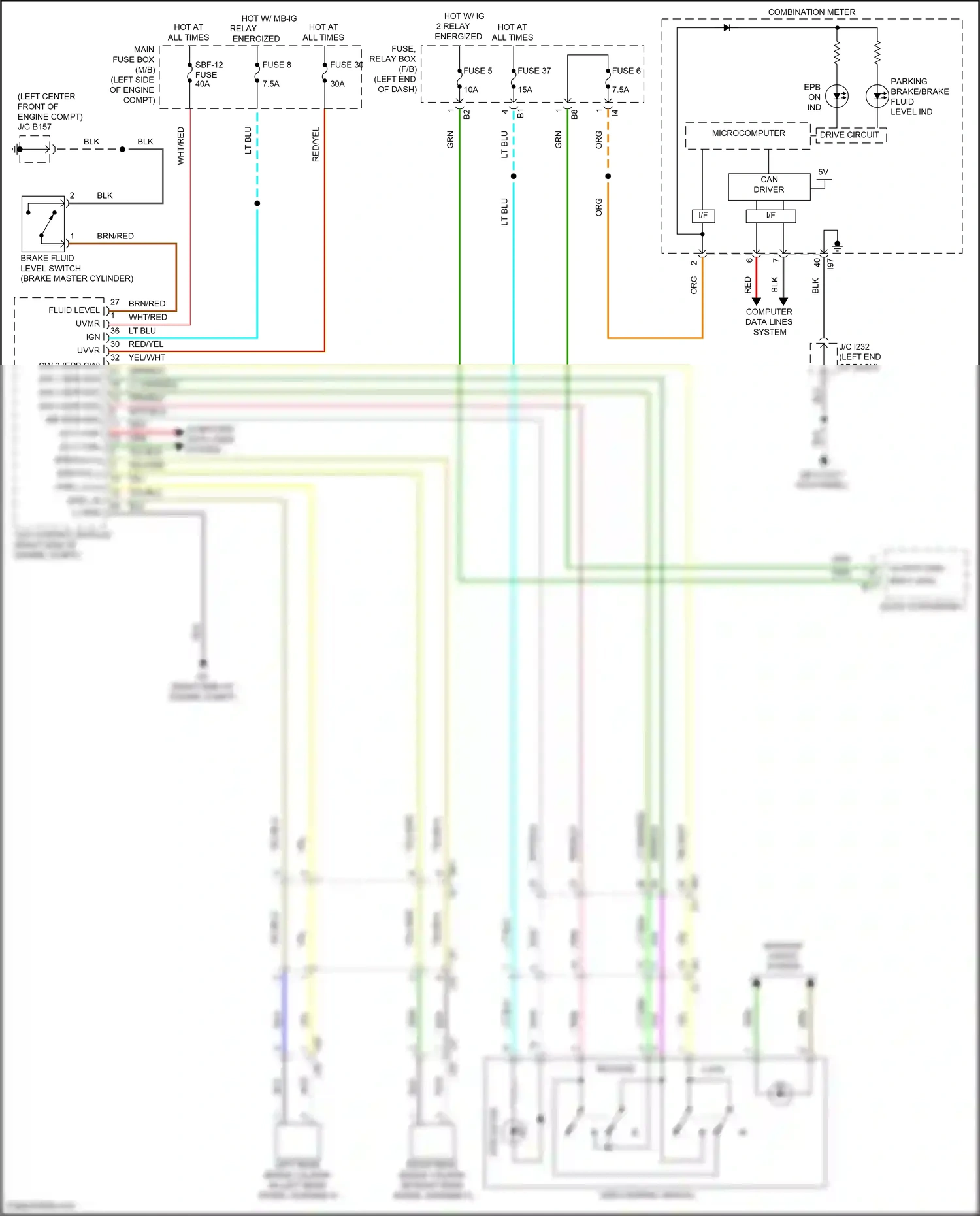 Wiring diagram computer data lines system for Subaru Outback BT facelift (2022-2024) (6 of 90)