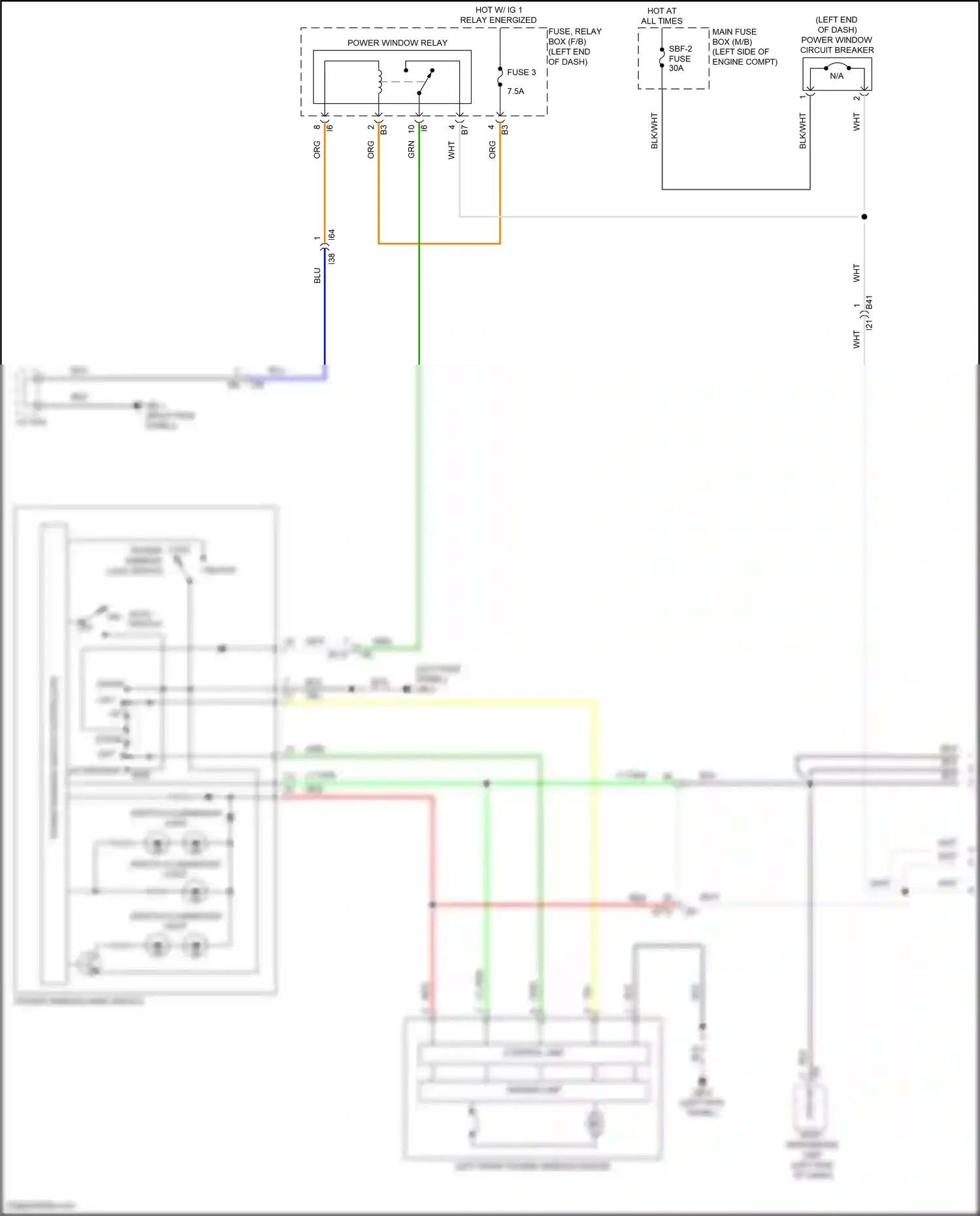 Wiring diagram control unit) for Subaru Outback BT facelift (2022-2024) (1 of 4)