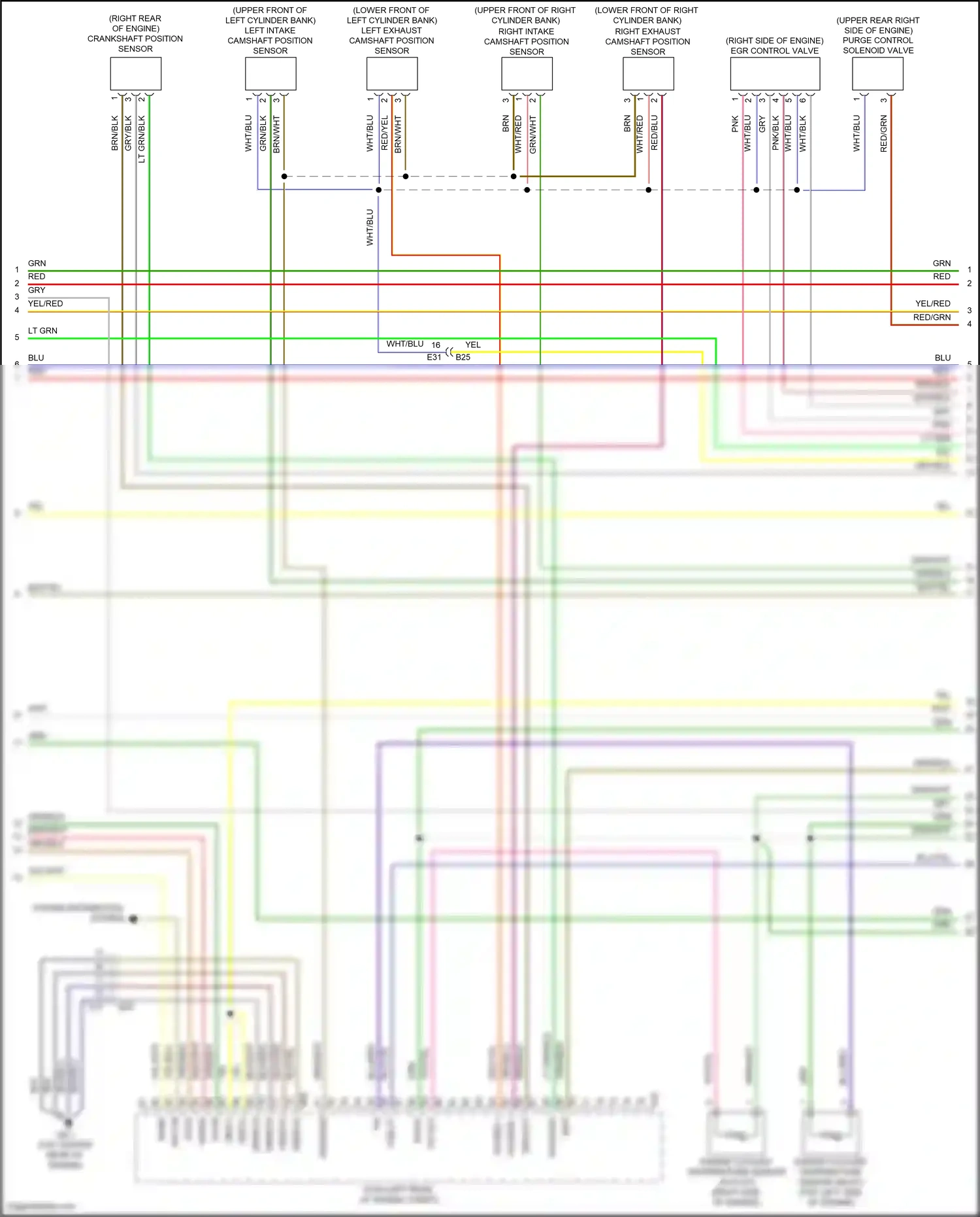 Wiring diagram engine coolant temperature sensor outlet for Subaru Outback BT facelift (2022-2024) (3 of 3)