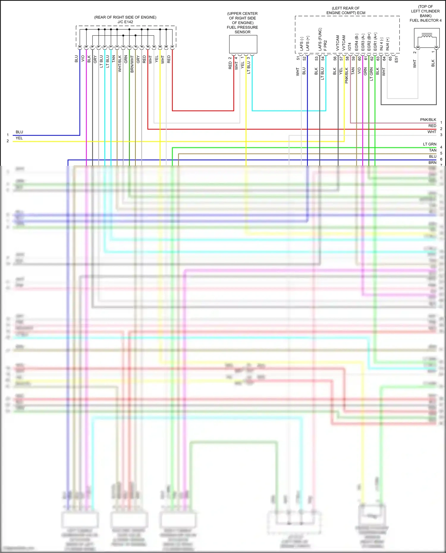 Wiring diagram engine coolant temperature sensor for Subaru Outback BT facelift (2022-2024) (3 of 3)