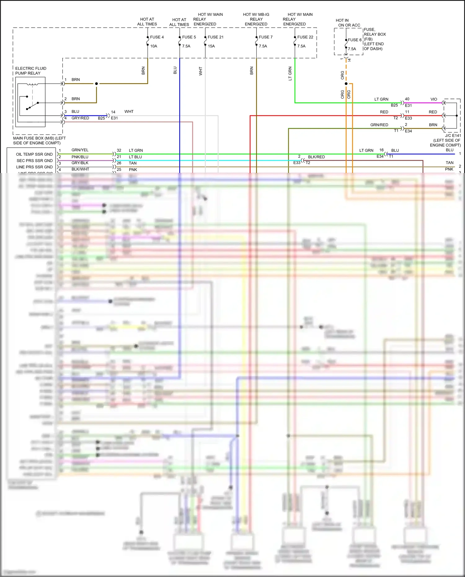 Wiring diagram eop com for Subaru Outback BT facelift (2022-2024) (1 of 2)