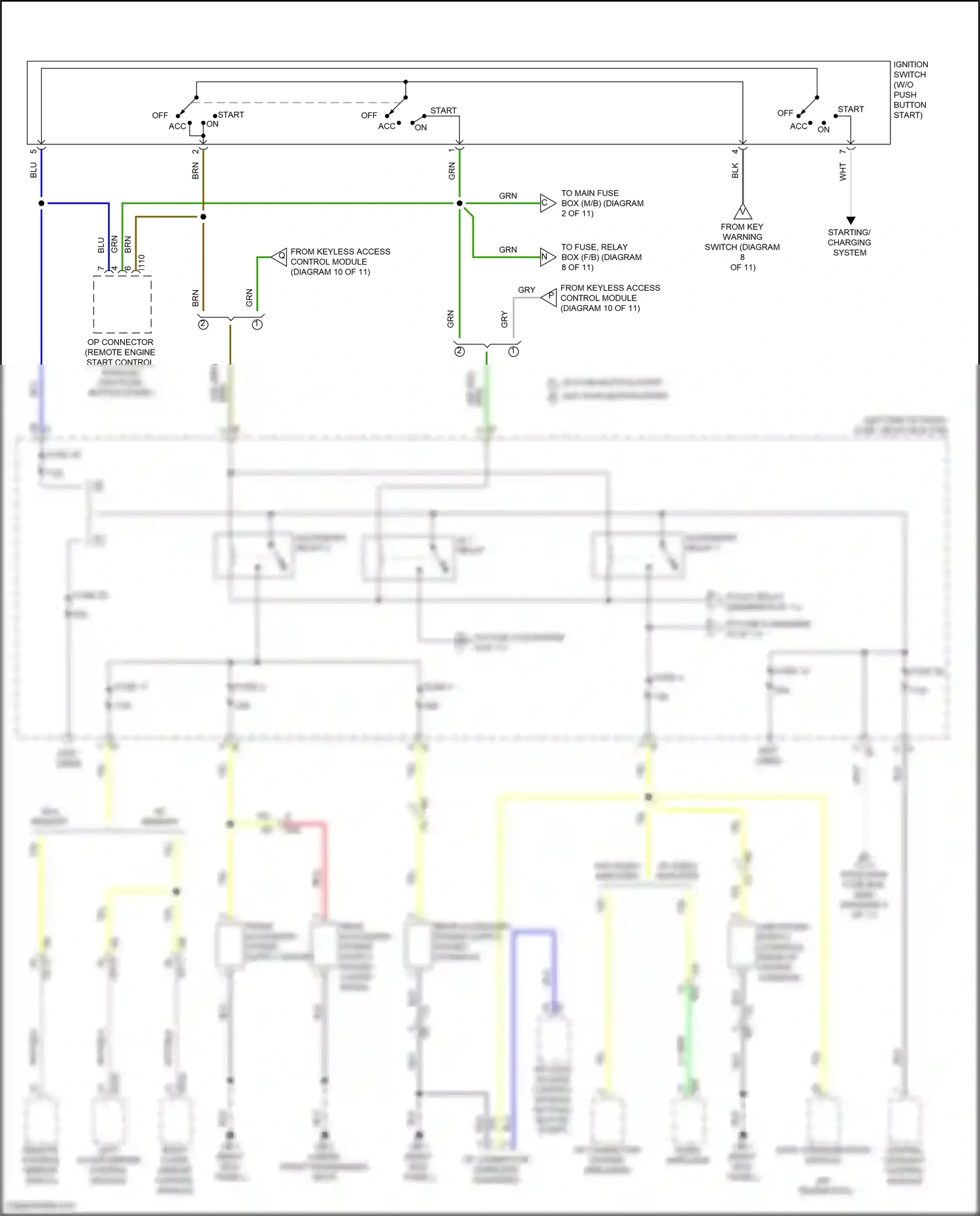 Wiring diagram front accessory power supply socket for Subaru Outback BT facelift (2022-2024) (2 of 2)