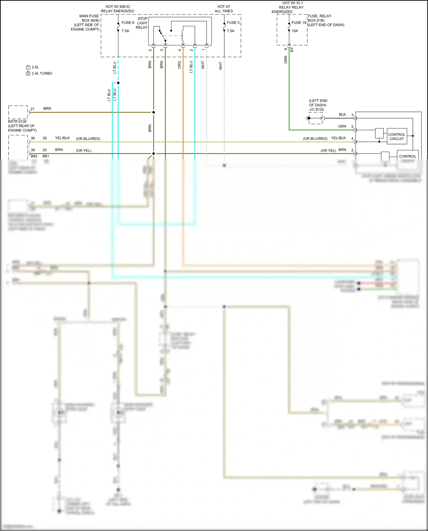 Wiring diagram keyless access control module for Subaru Outback BT facelift (2022-2024) (12 of 15)