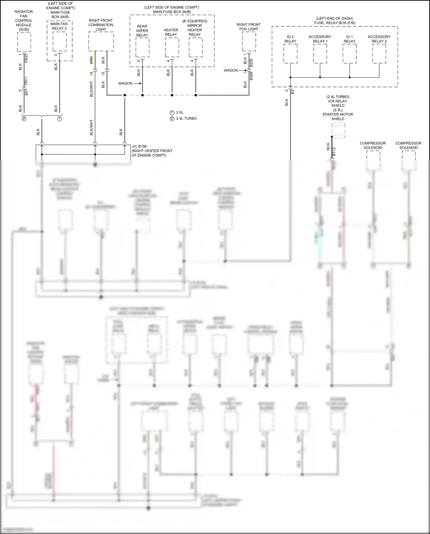 Wiring diagram keyless buzzer for Subaru Outback BT facelift (2022-2024) (3 of 5)