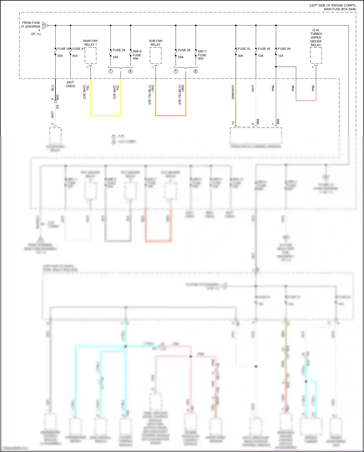 Wiring diagram keyless entry control module for Subaru Outback BT facelift (2022-2024) (4 of 6)