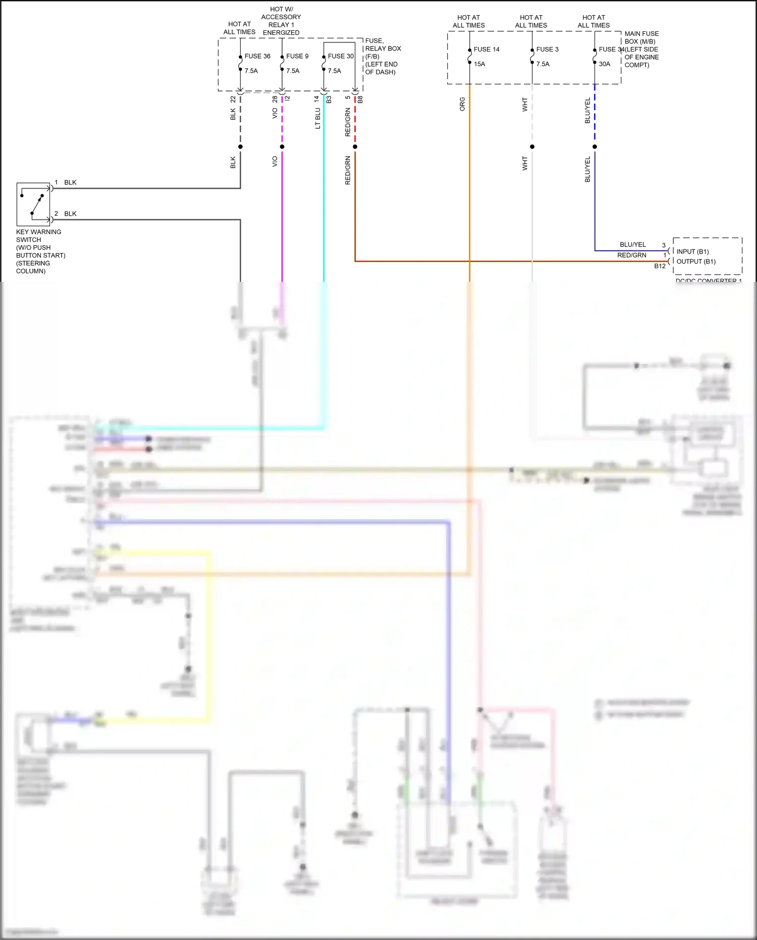 Wiring diagram p range switch for Subaru Outback BT facelift (2022-2024) (8 of 8)