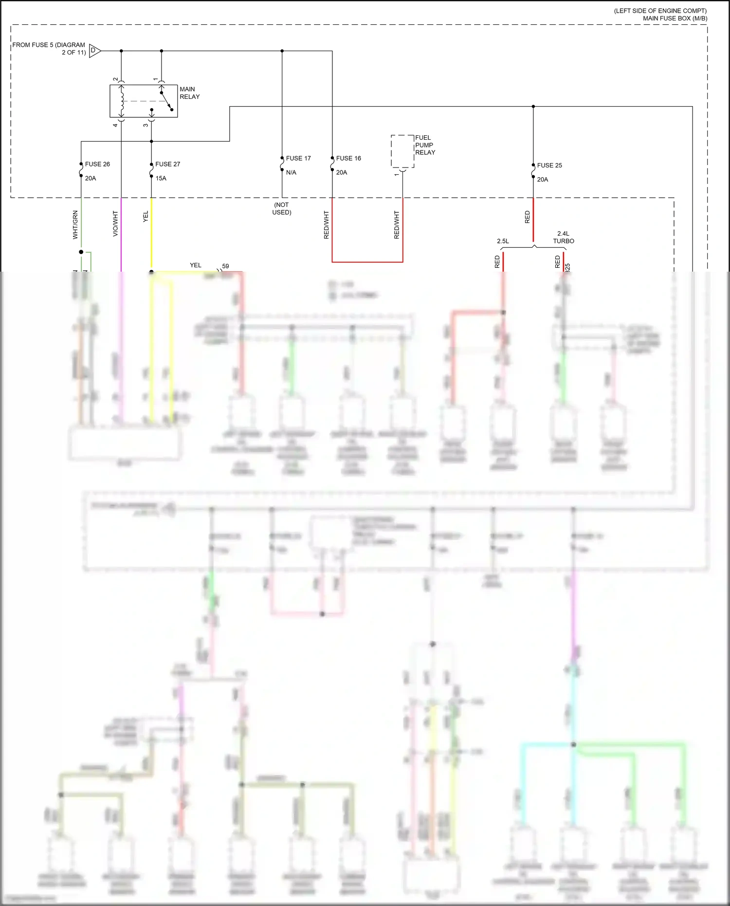 Wiring diagram primary speed sensor for Subaru Outback BT facelift (2022-2024) (5 of 5)