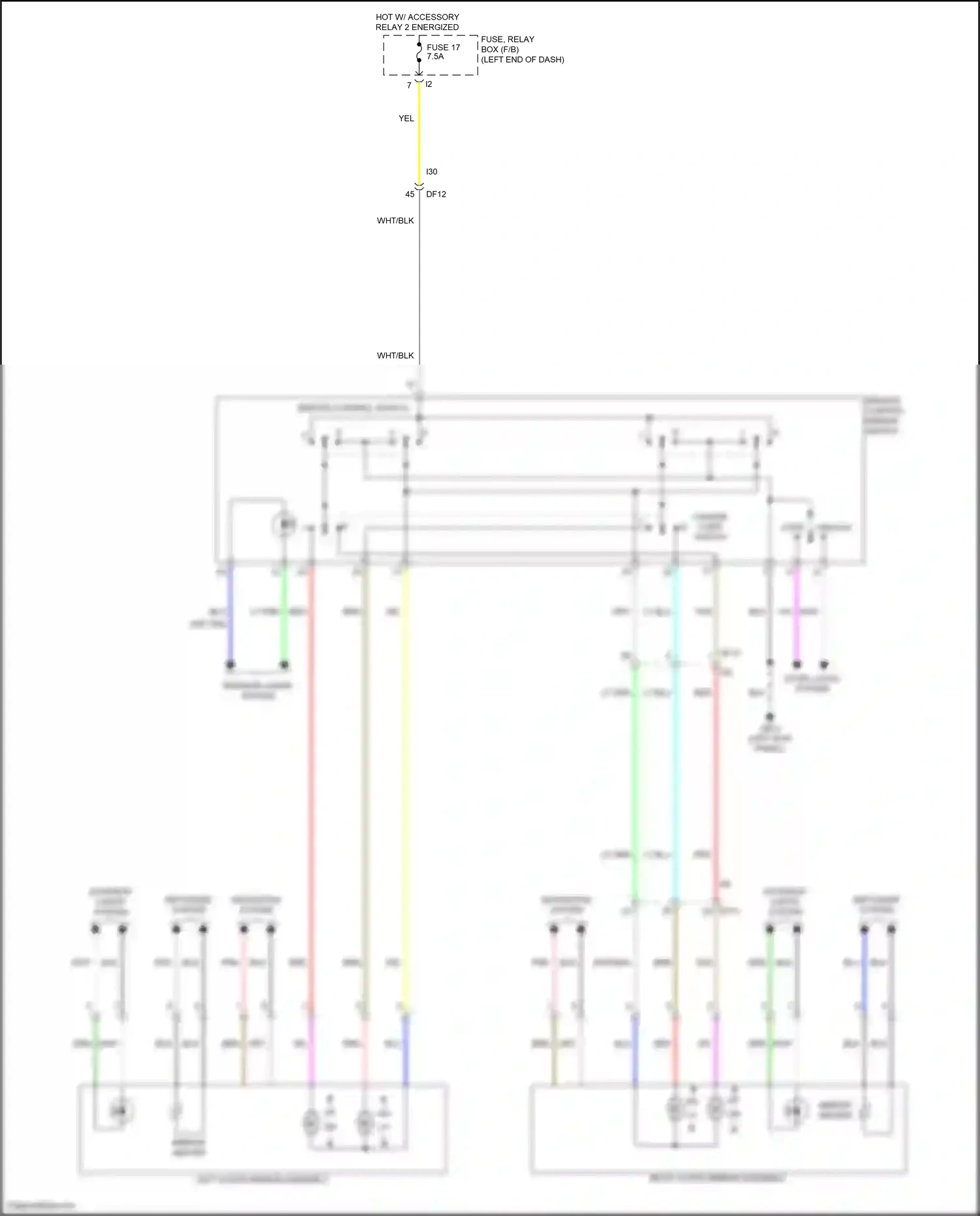 Wiring diagram remote control switch for Subaru Outback BT facelift (2022-2024) (2 of 2)