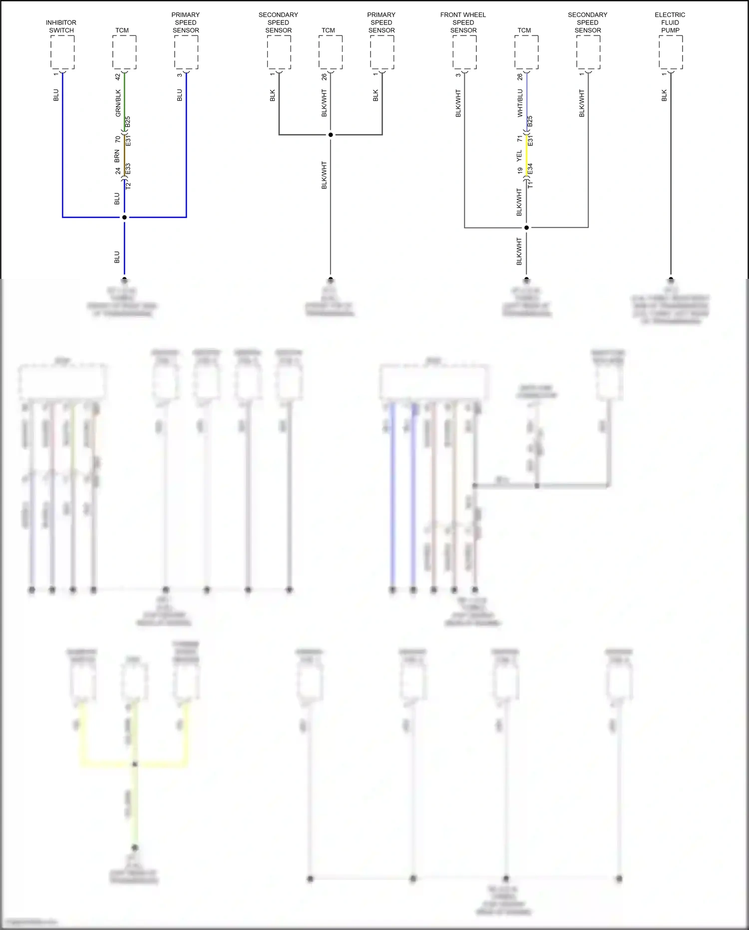 Wiring diagram secondary speed sensor for Subaru Outback BT facelift (2022-2024) (4 of 5)