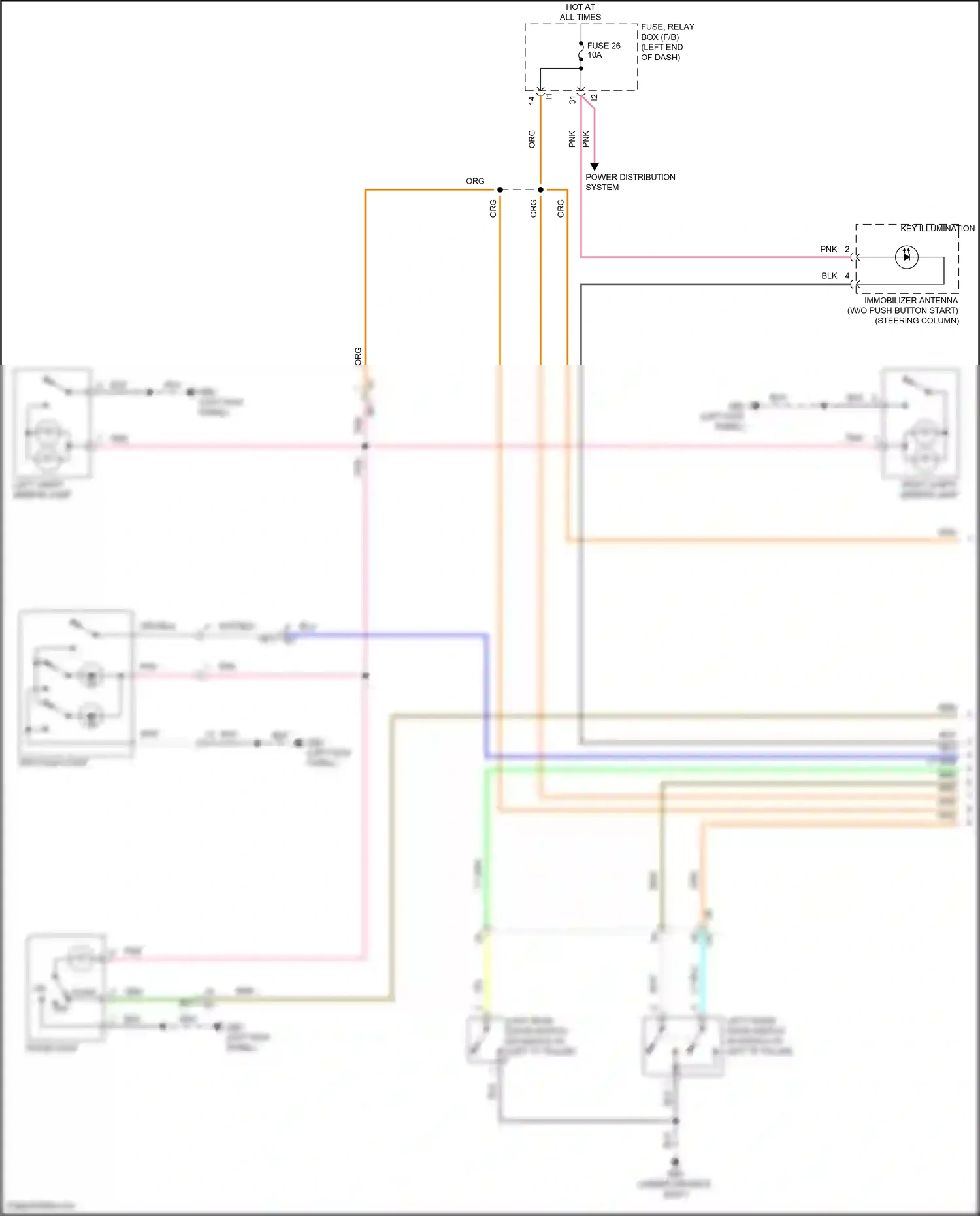 Wiring diagram spot map light for Subaru Outback BT facelift (2022-2024) (1 of 3)