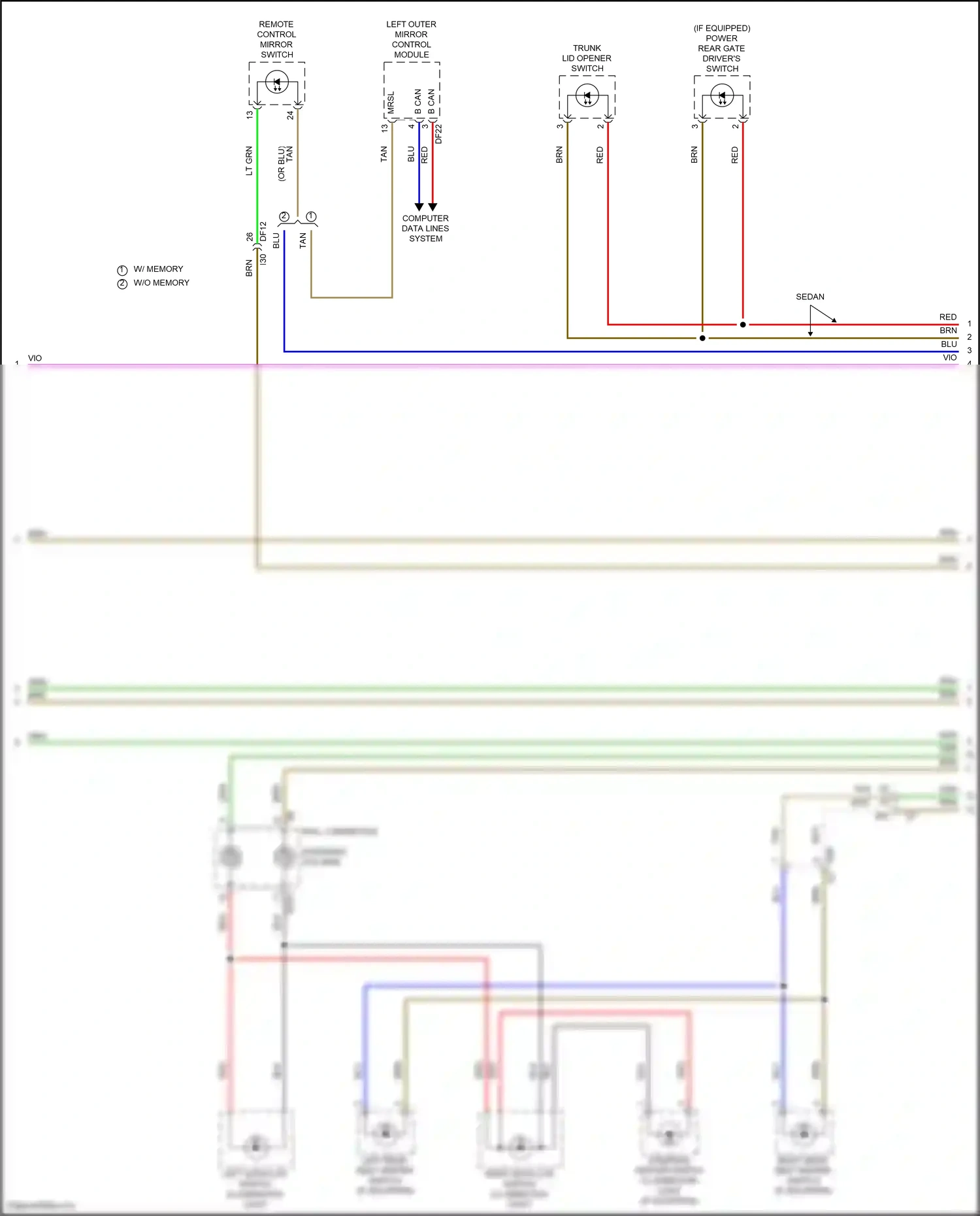 Wiring diagram steering column) for Subaru Outback BT facelift (2022-2024) (5 of 25)