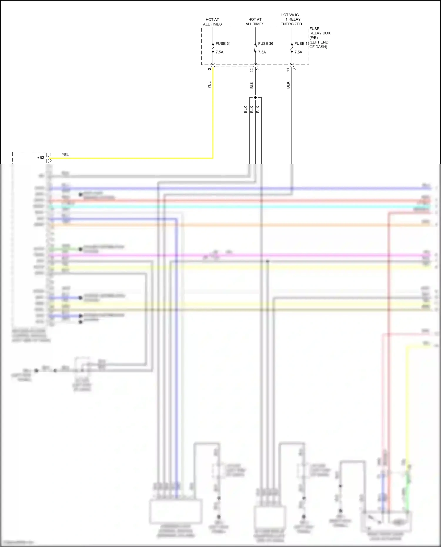 Wiring diagram steering column) for Subaru Outback BT facelift (2022-2024) (2 of 25)