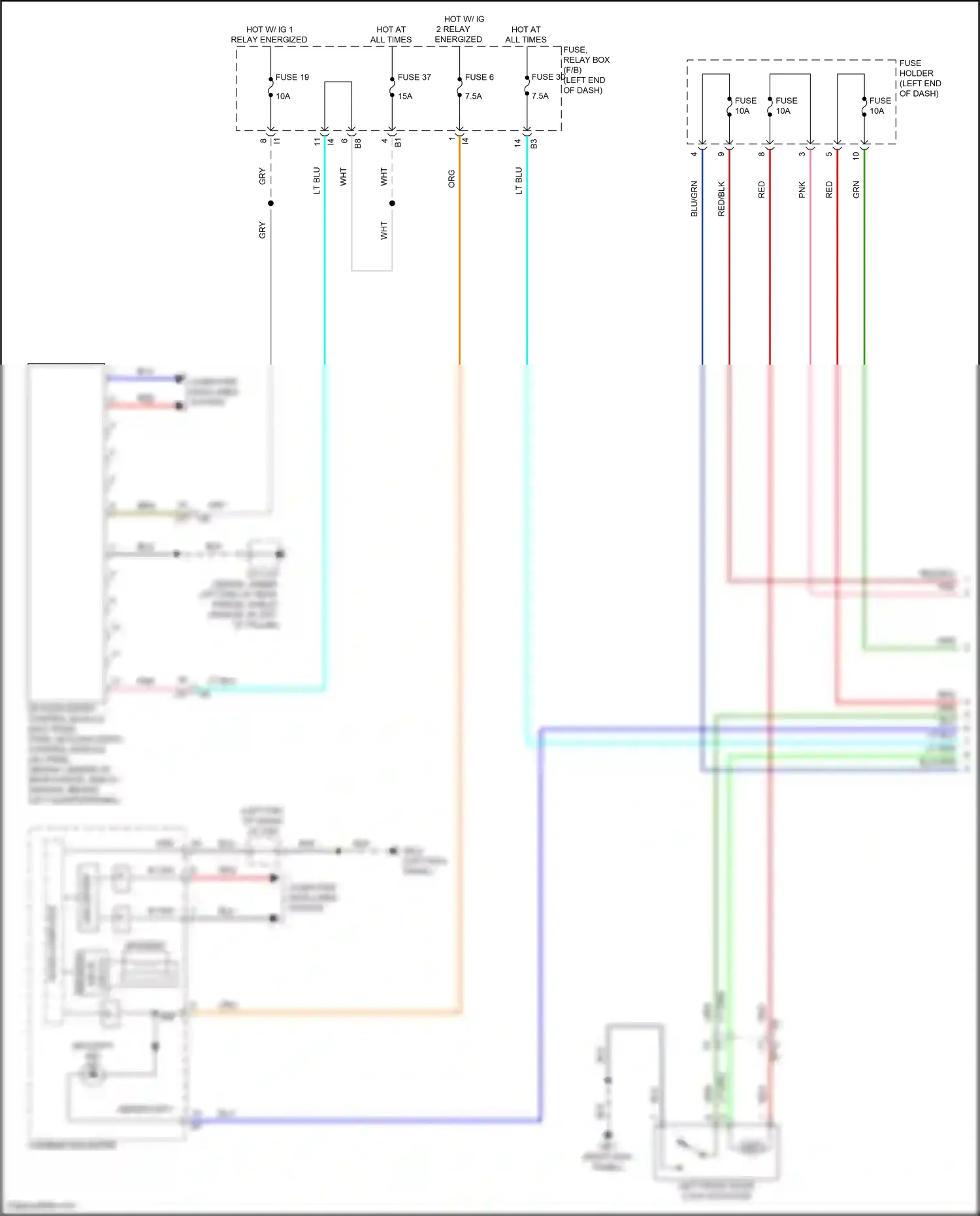 Wiring diagram tpms, keyless entry control module for Subaru Outback BT facelift (2022-2024) (2 of 7)