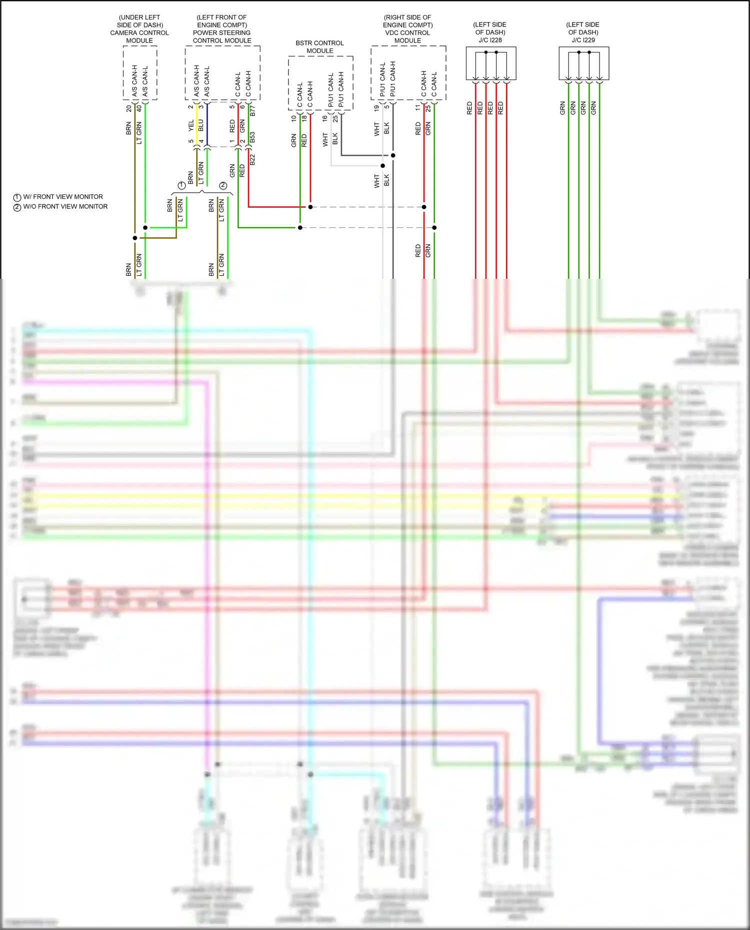 Wiring diagram tpms, keyless entry control module for Subaru Outback BT facelift (2022-2024) (1 of 7)