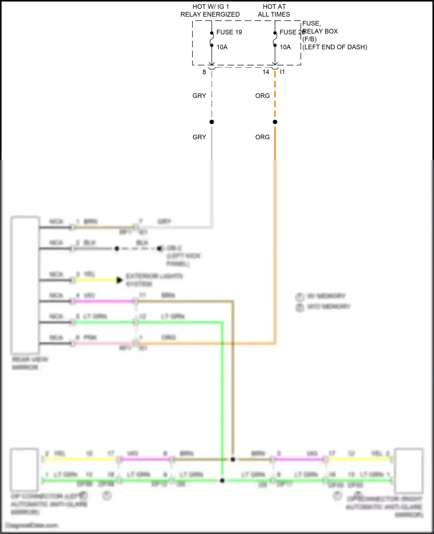 Wiring diagram w/ memory for Subaru Outback BT facelift (2022-2024) (1 of 12)