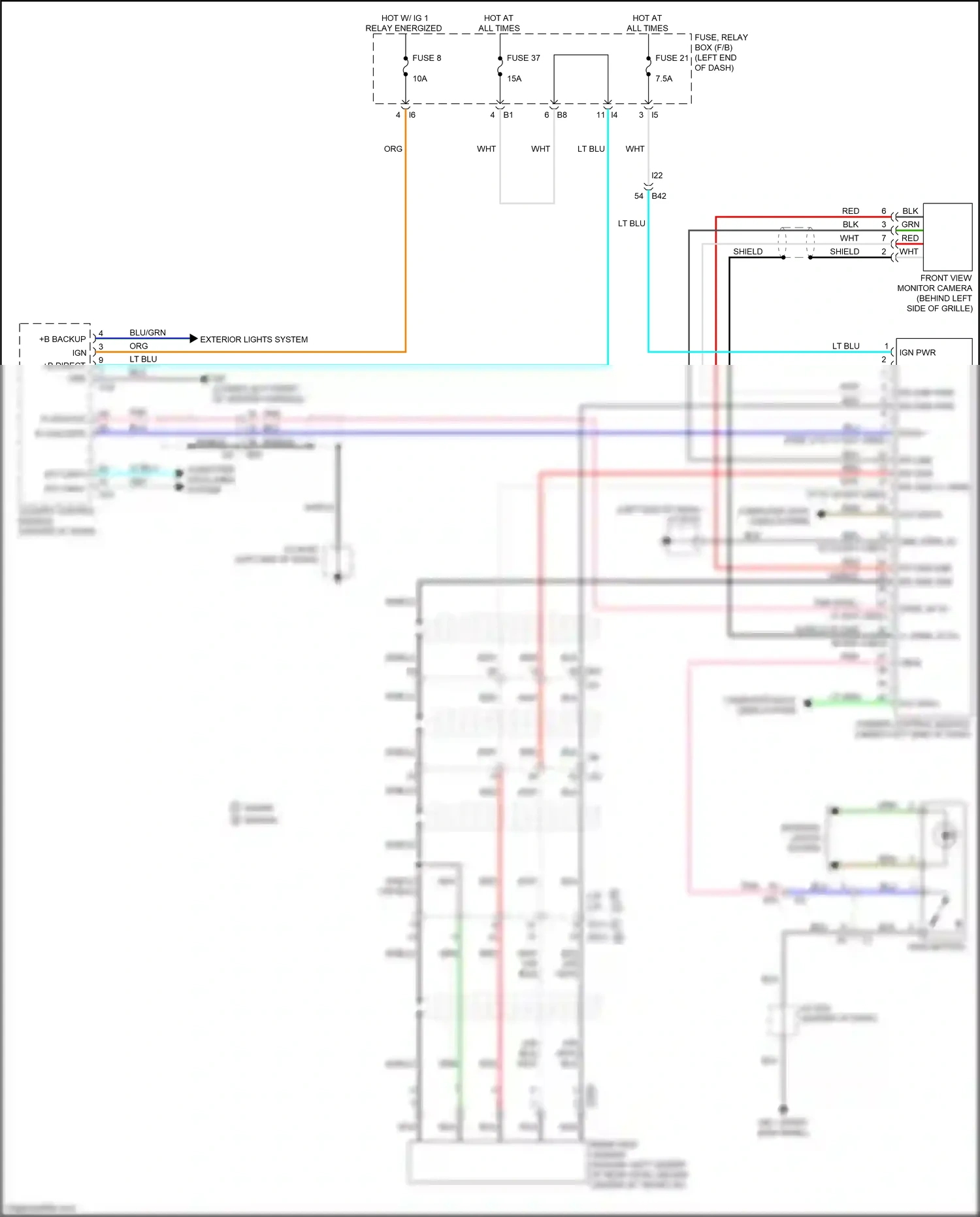 Wiring diagram +b backup for Subaru Outback BT (2019-2024) (1 of 14)