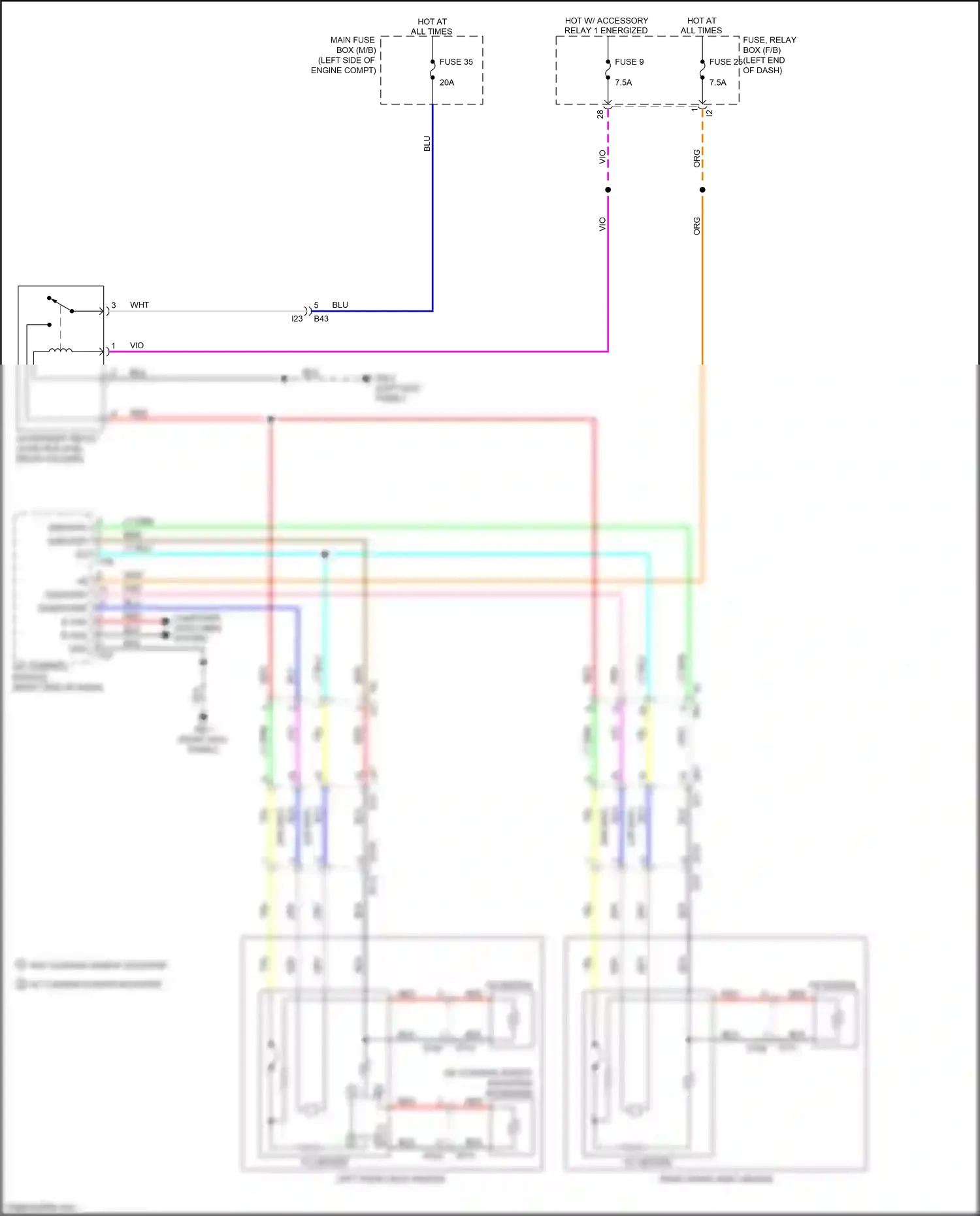 Wiring diagram blk for Subaru Outback BT (2019-2024) (23 of 153)