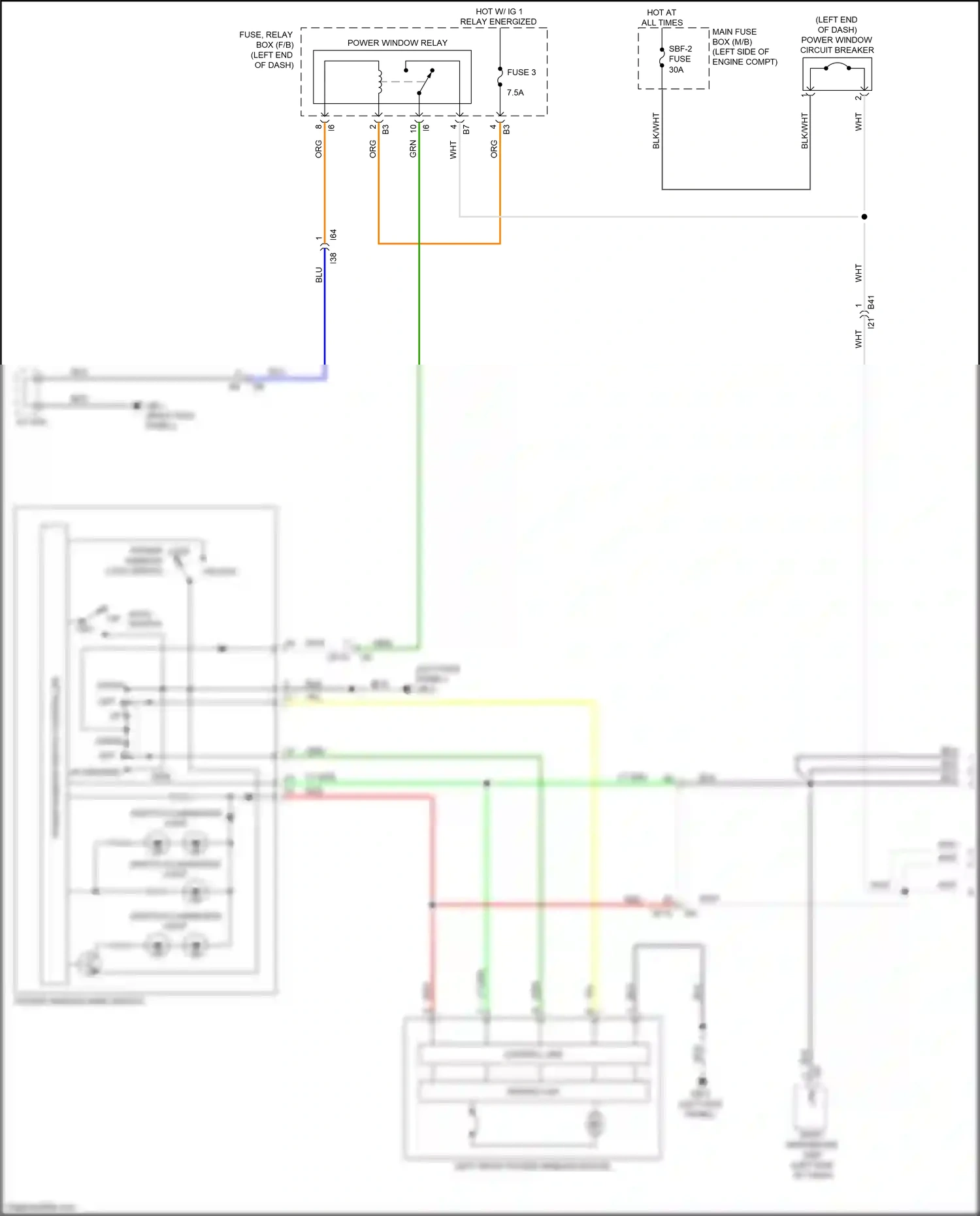 Wiring diagram blk for Subaru Outback BT (2019-2024) (47 of 153)