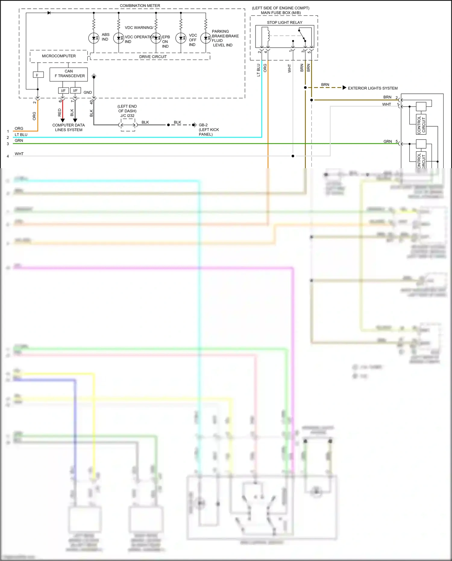 Wiring diagram blu for Subaru Outback BT (2019-2024) (92 of 140)