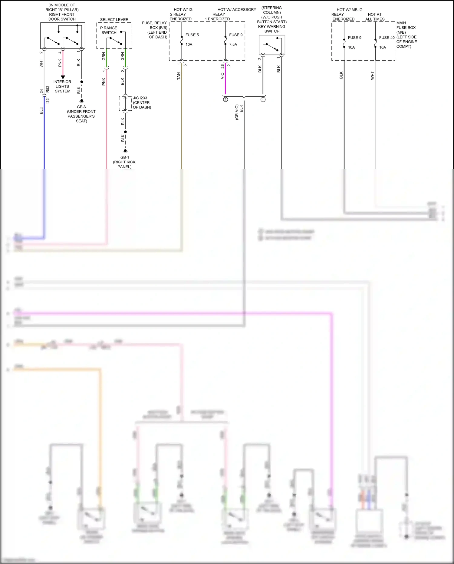 Wiring diagram blu for Subaru Outback BT (2019-2024) (120 of 140)