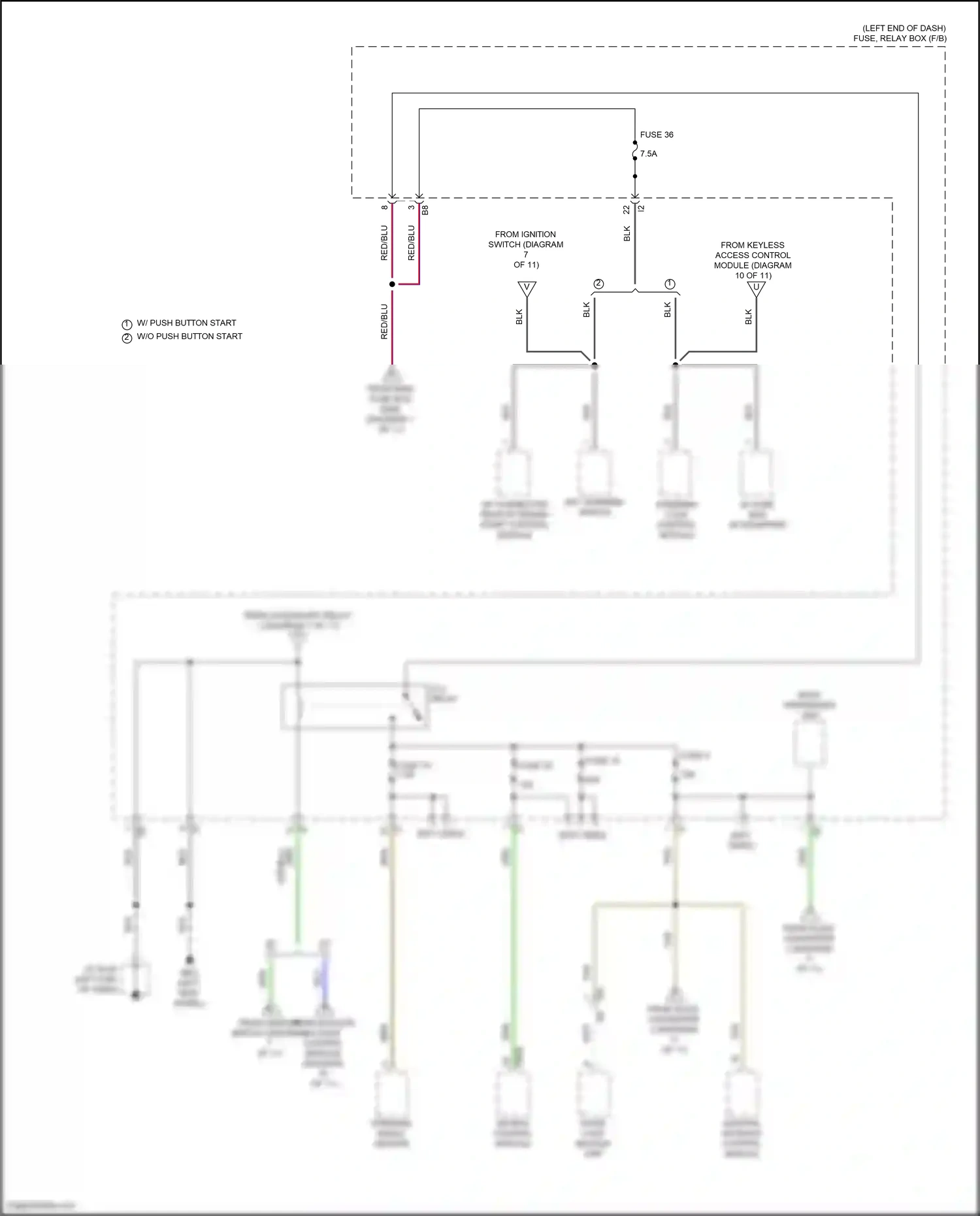 Wiring diagram blu for Subaru Outback BT (2019-2024) (7 of 140)