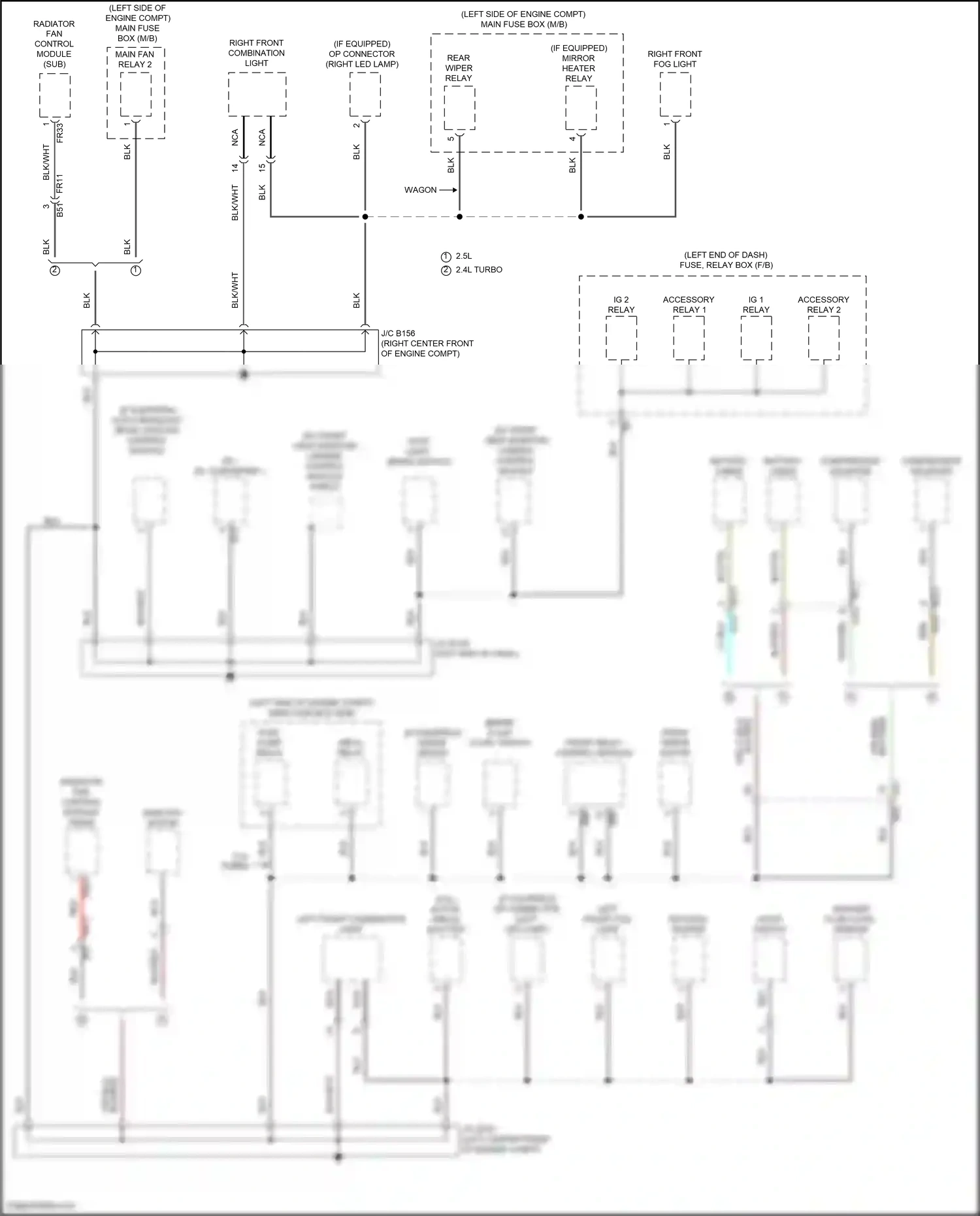Wiring diagram compressor solenoid for Subaru Outback BT (2019-2024) (2 of 2)