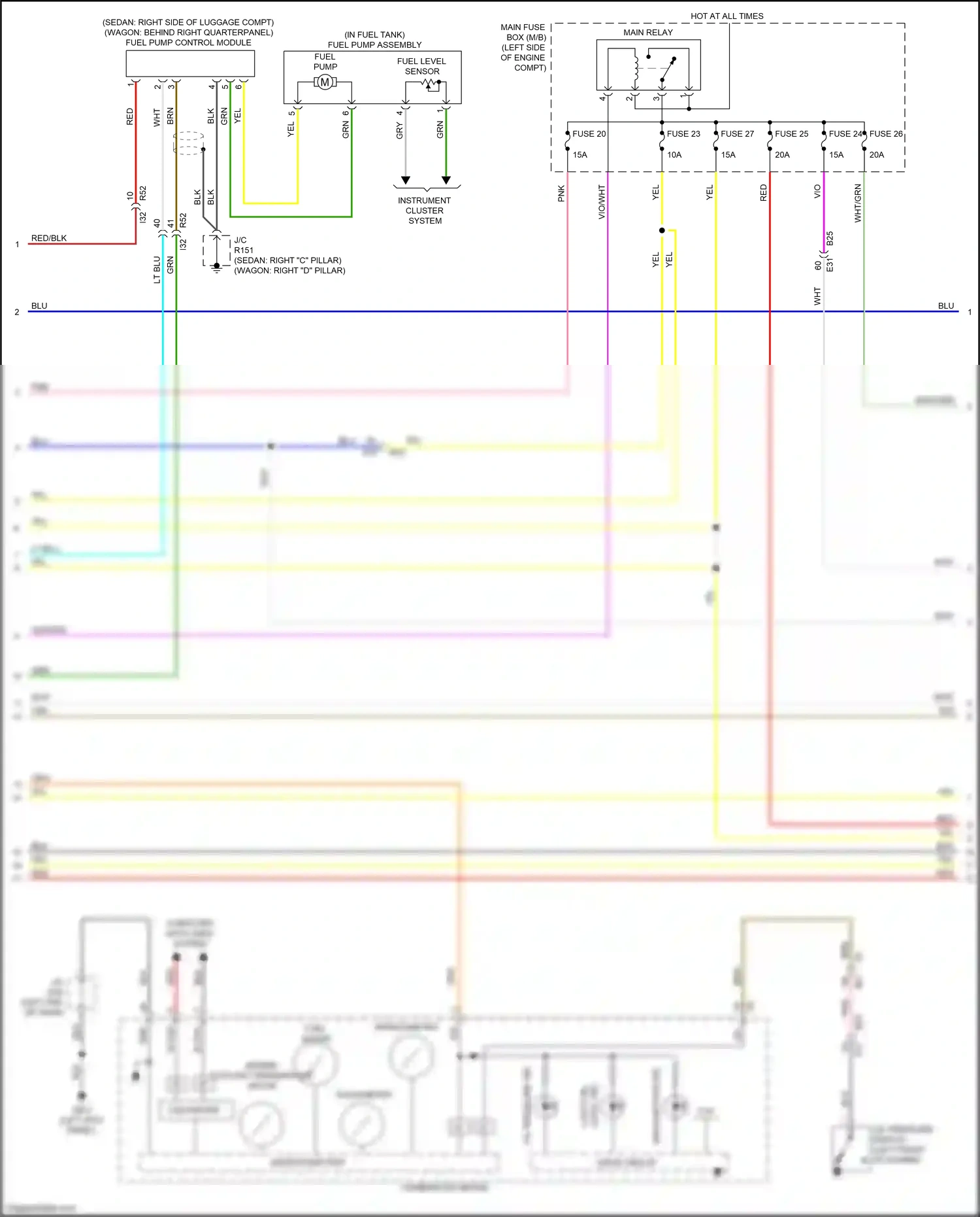 Wiring diagram computer data lines system for Subaru Outback BT (2019-2024) (88 of 92)