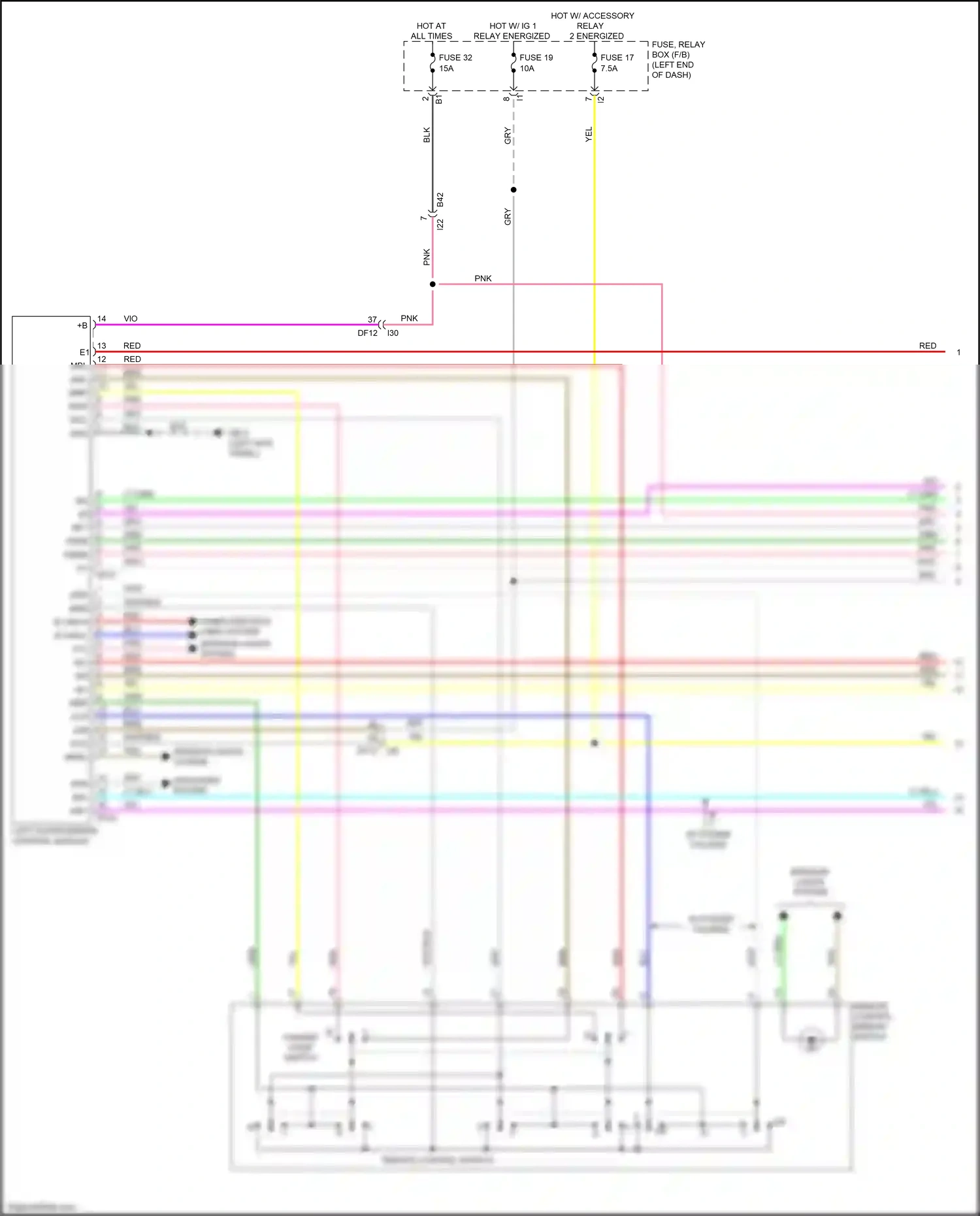 Wiring diagram computer data lines system for Subaru Outback BT (2019-2024) (48 of 92)