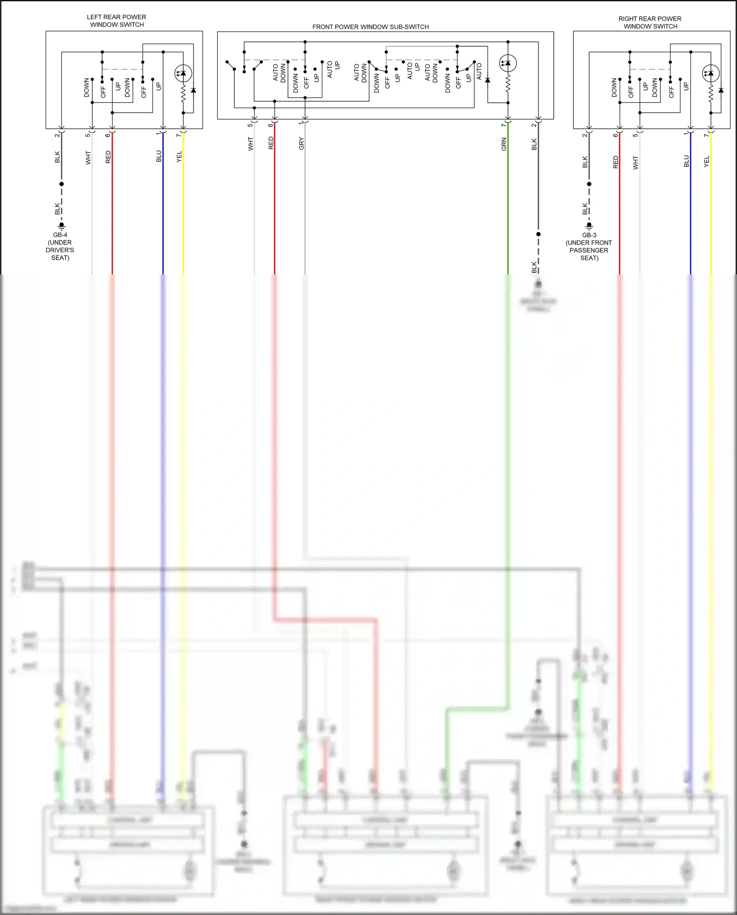 Wiring diagram control unit) for Subaru Outback BT (2019-2024) (2 of 4)