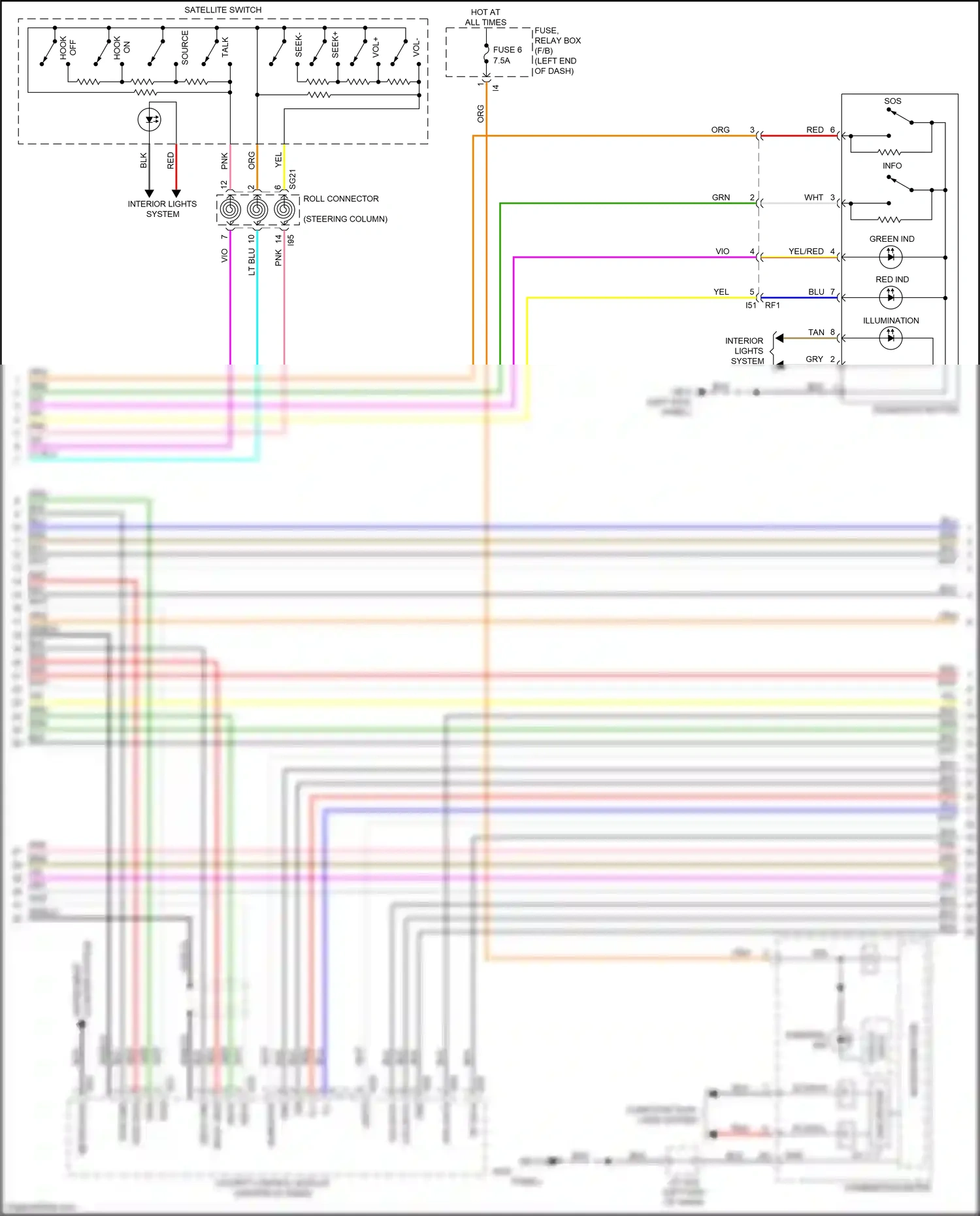 Wiring diagram deck d+ for Subaru Outback BT (2019-2024) (1 of 6)