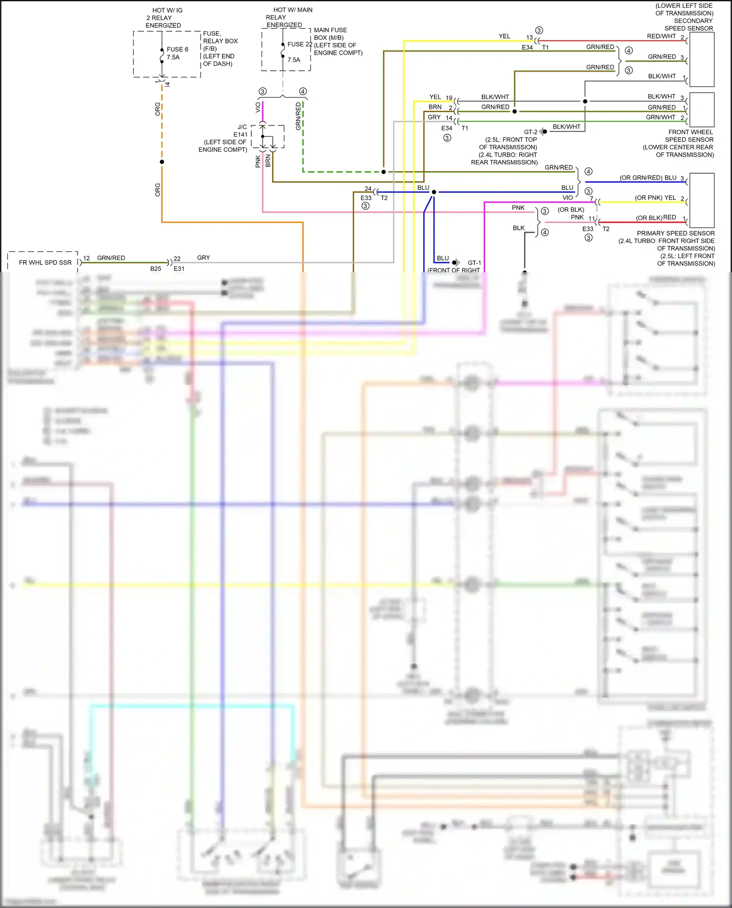 Wiring diagram grn for Subaru Outback BT (2019-2024) (84 of 129)