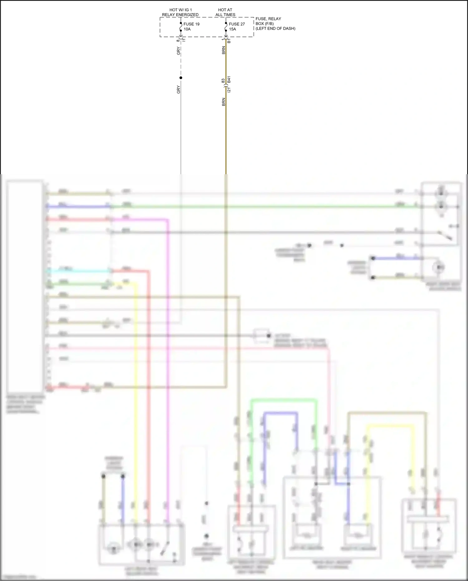 Wiring diagram lt blu for Subaru Outback BT (2019-2024) (17 of 114)