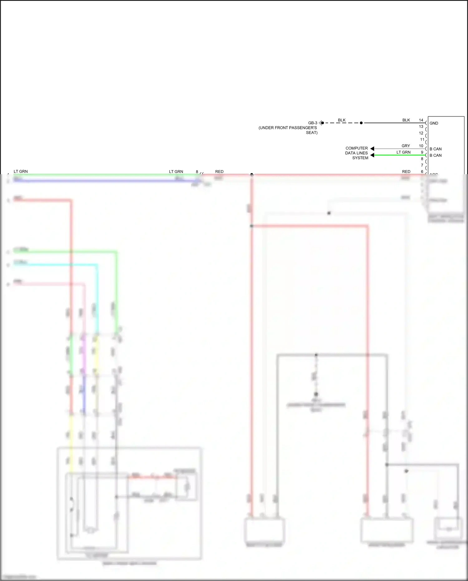 Wiring diagram lt blu for Subaru Outback BT (2019-2024) (15 of 114)