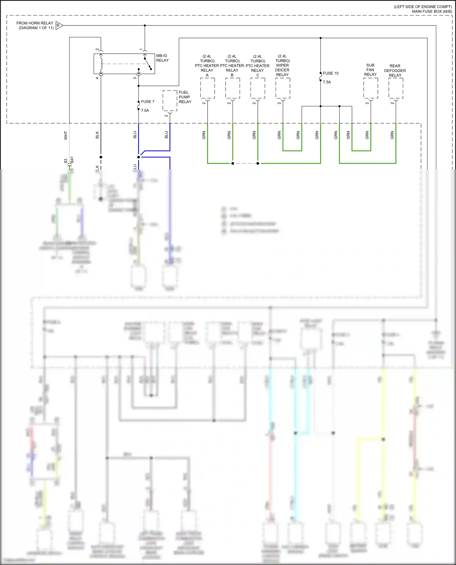 Wiring diagram lt blu for Subaru Outback BT (2019-2024) (5 of 114)