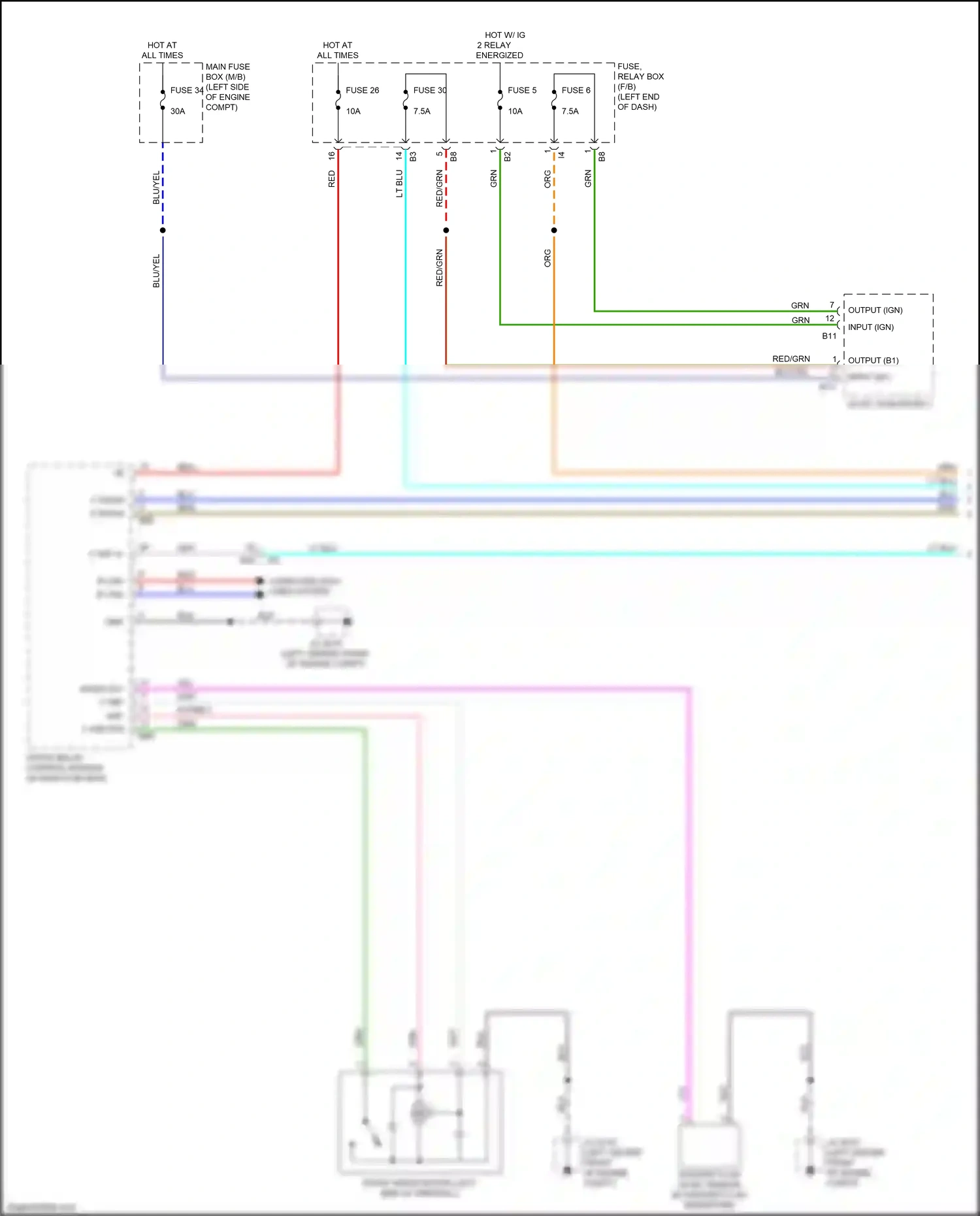 Wiring diagram lt blu for Subaru Outback BT (2019-2024) (26 of 114)