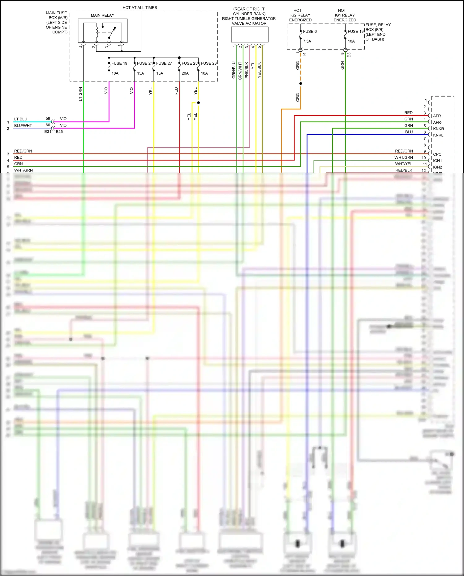 Wiring diagram manifold absolute pressure sensor for Subaru Outback BT (2019-2024) (1 of 1)