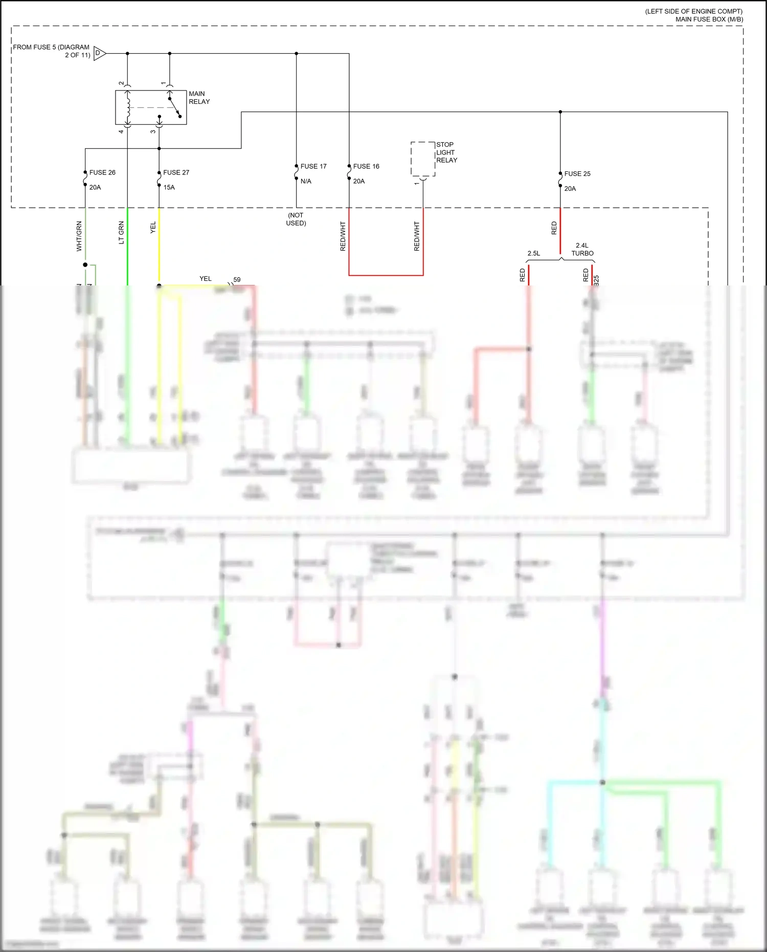 Wiring diagram primary speed sensor for Subaru Outback BT (2019-2024) (4 of 4)