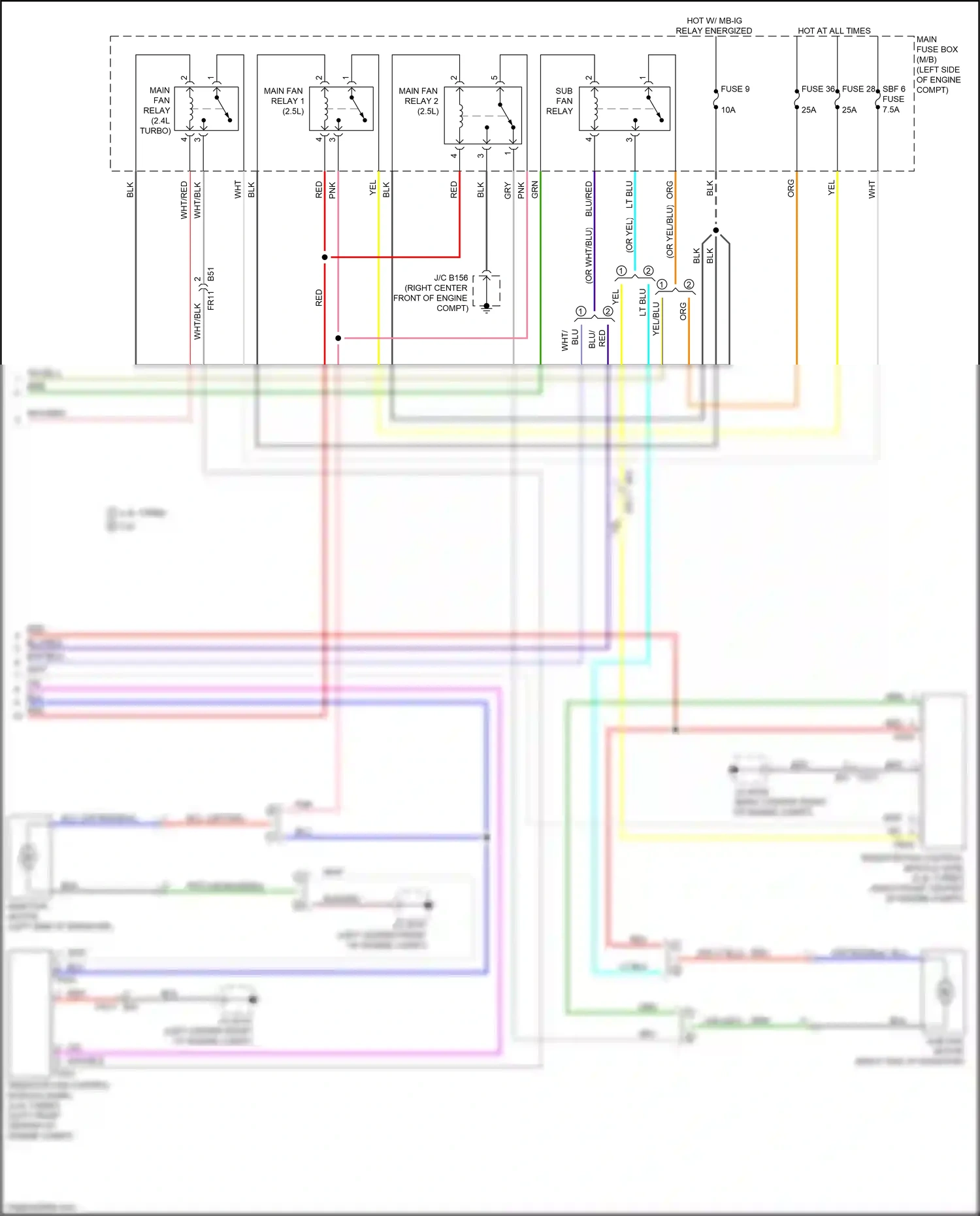 Wiring diagram red for Subaru Outback BT (2019-2024) (62 of 143)