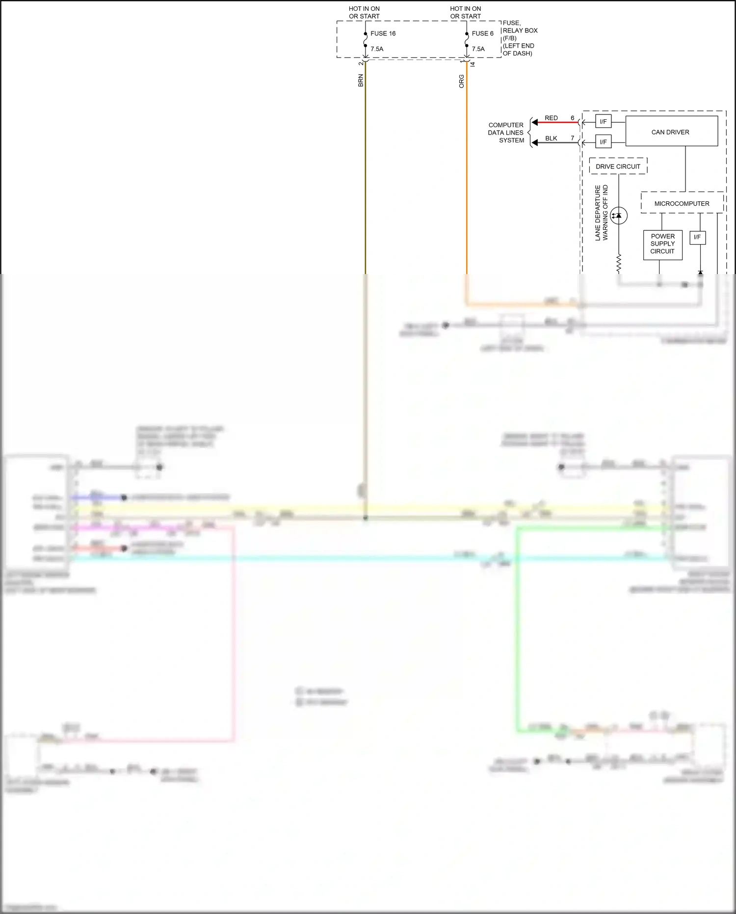Wiring diagram red for Subaru Outback BT (2019-2024) (52 of 143)