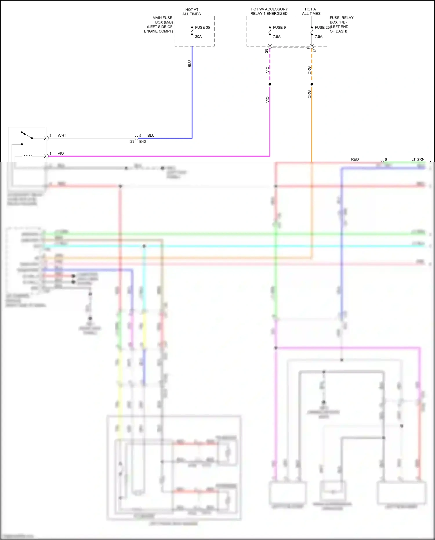 Wiring diagram red for Subaru Outback BT (2019-2024) (24 of 143)
