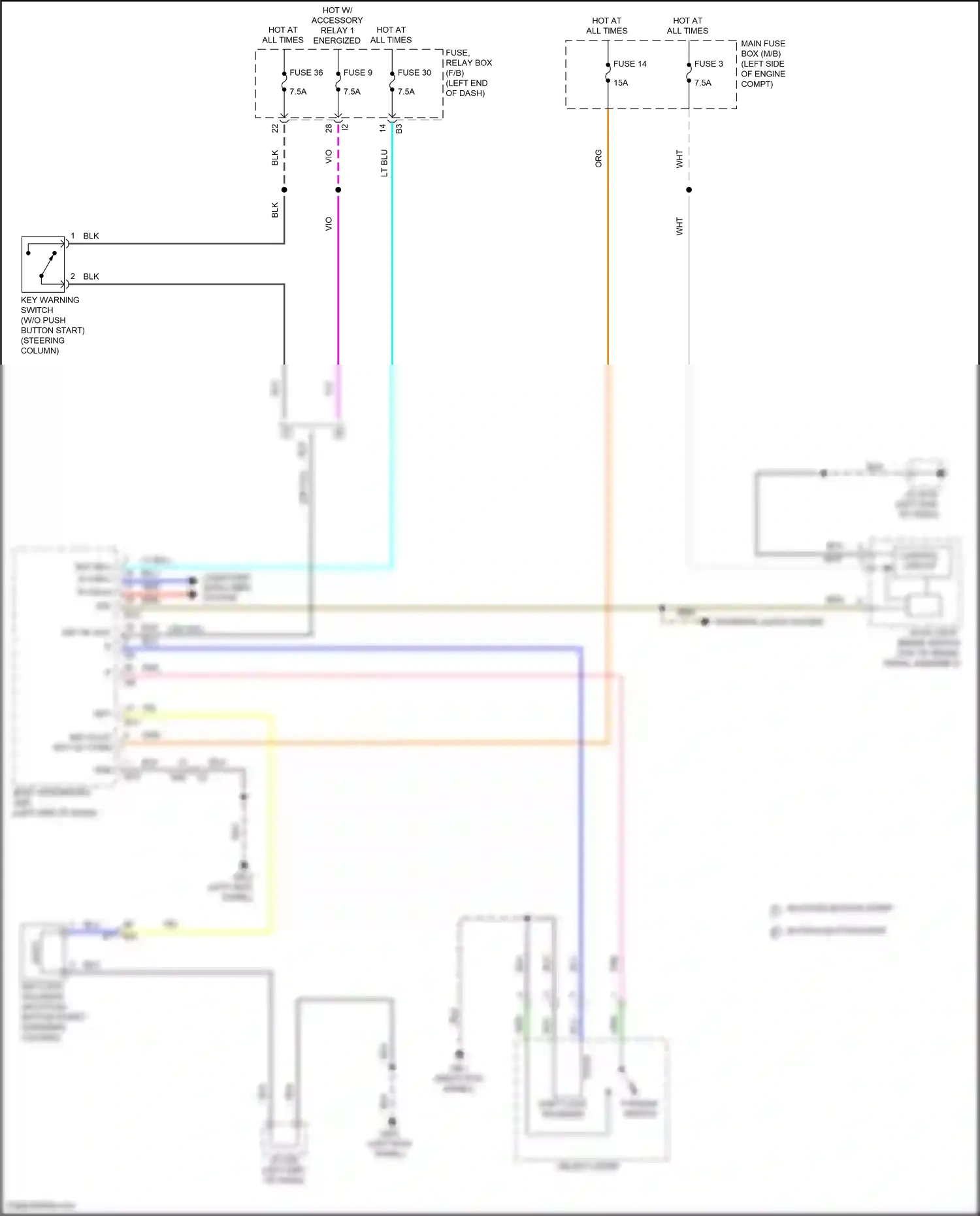Wiring diagram select lever for Subaru Outback BT (2019-2024) (7 of 7)