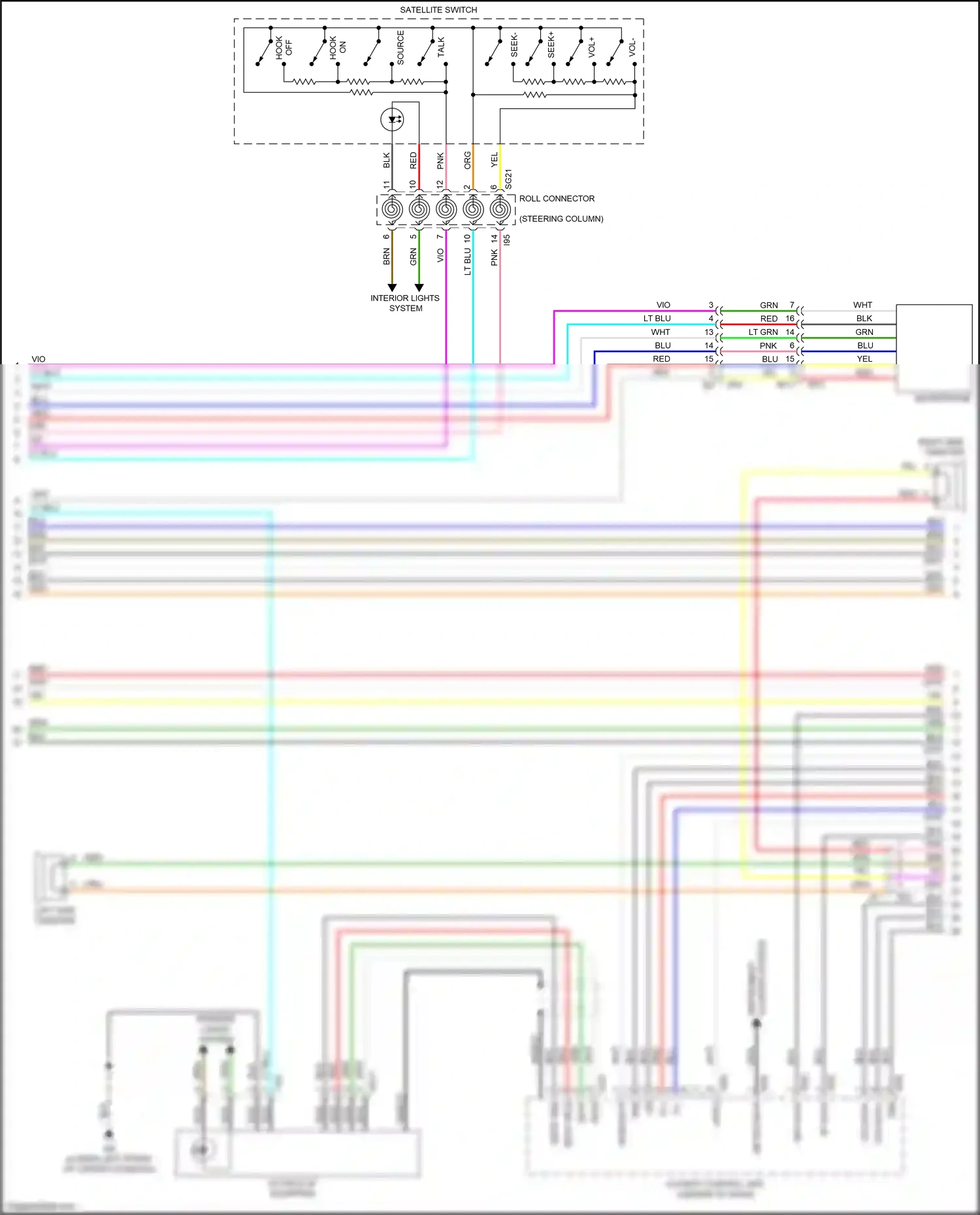 Wiring diagram steering column) for Subaru Outback BT (2019-2024) (18 of 26)
