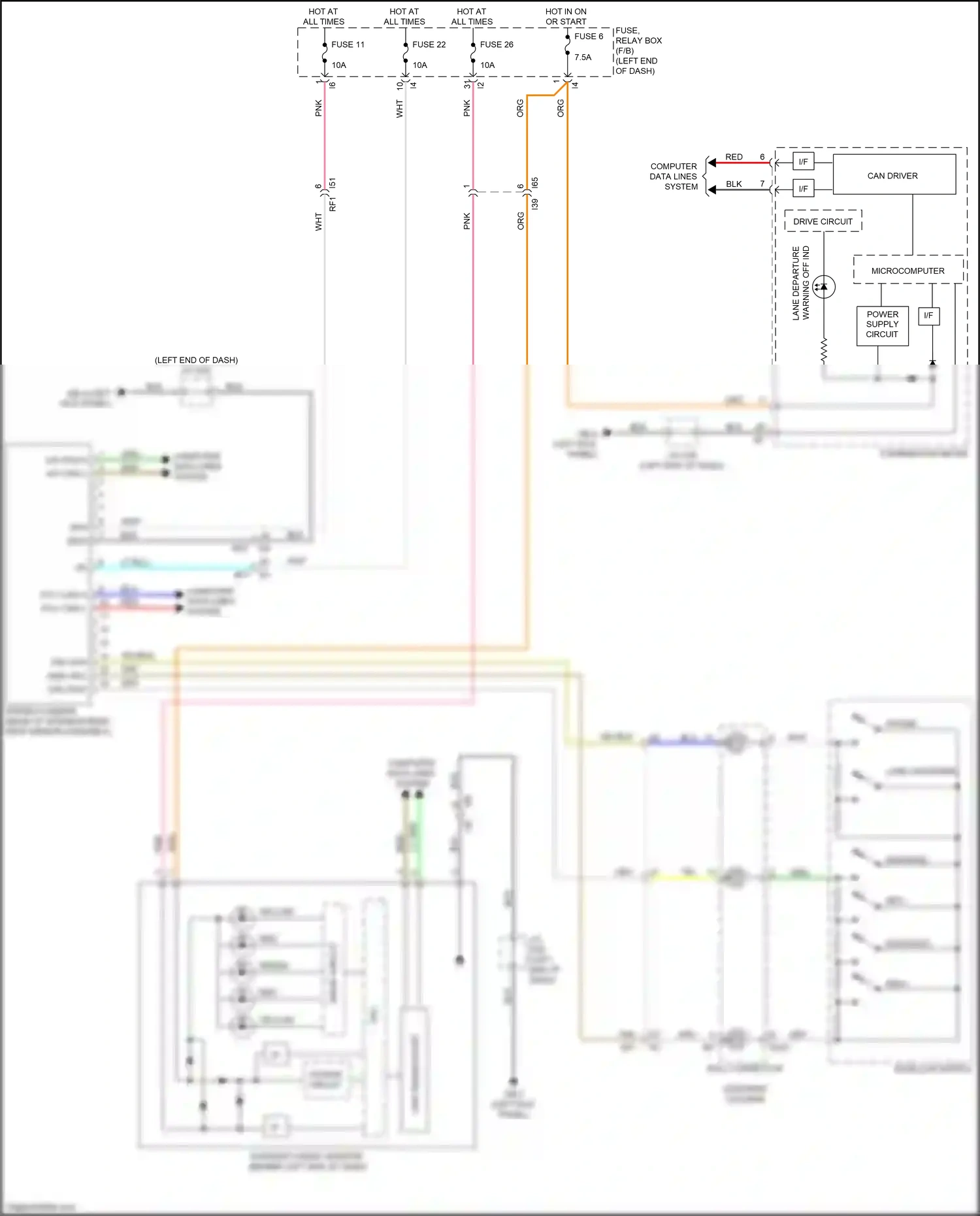 Wiring diagram steering column) for Subaru Outback BT (2019-2024) (3 of 26)