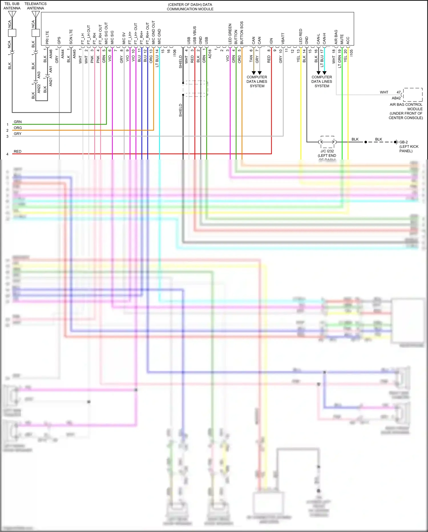 Wiring diagram vio for Subaru Outback BT (2019-2024) (69 of 109)