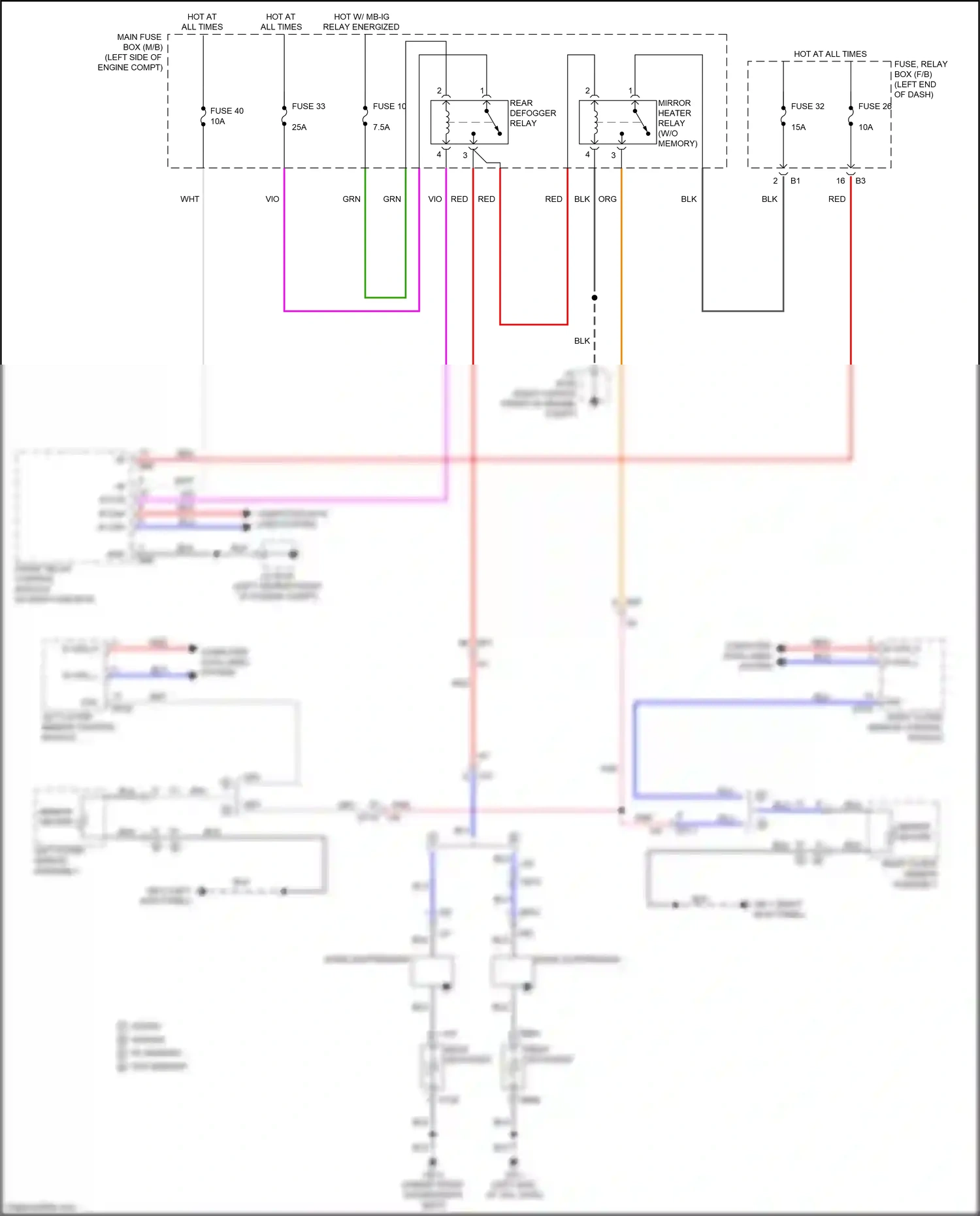 Wiring diagram w/ memory for Subaru Outback BT (2019-2024) (7 of 12)